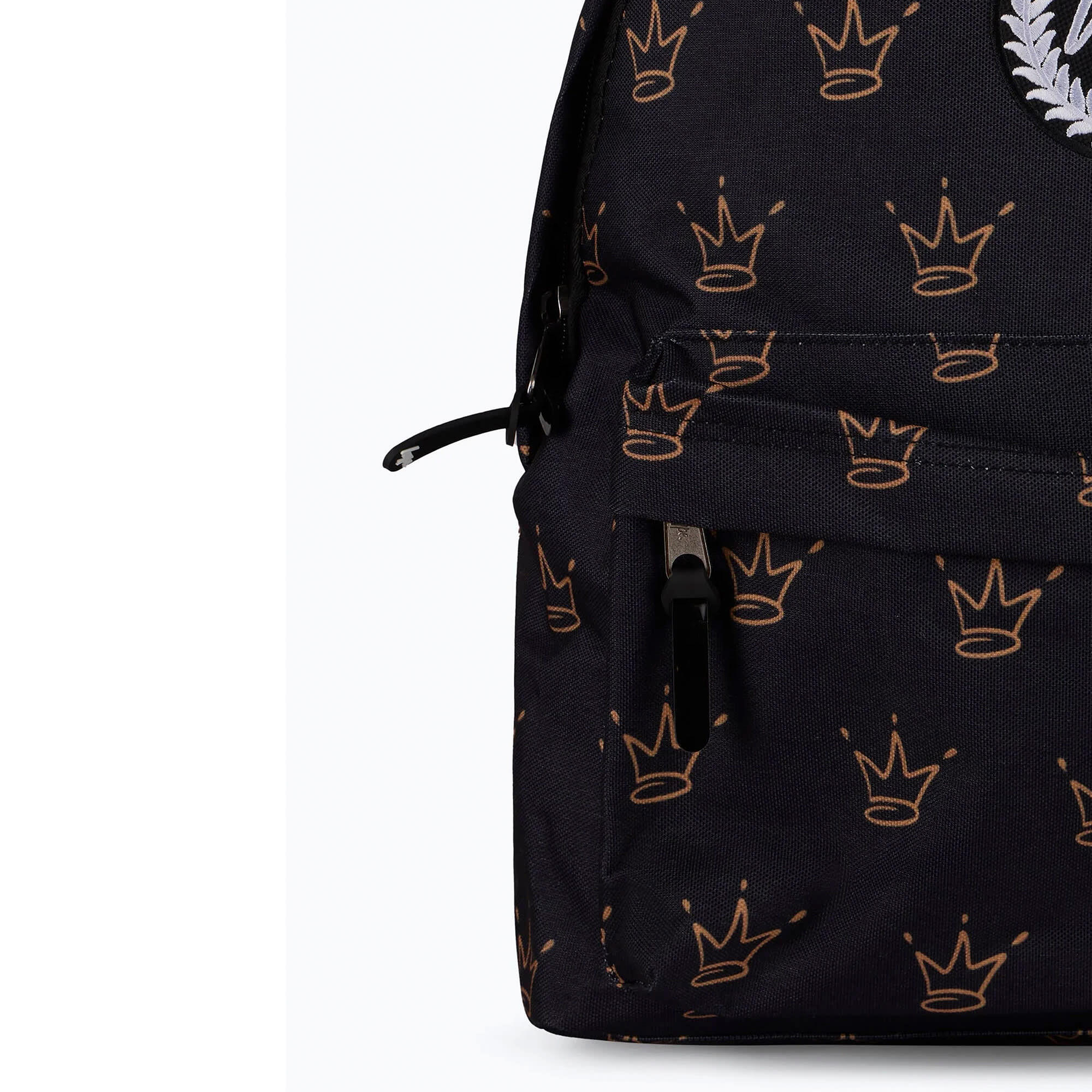 Hype - Unisex Rucksack Schwarz Kronen Muster Gepolstert 4/5