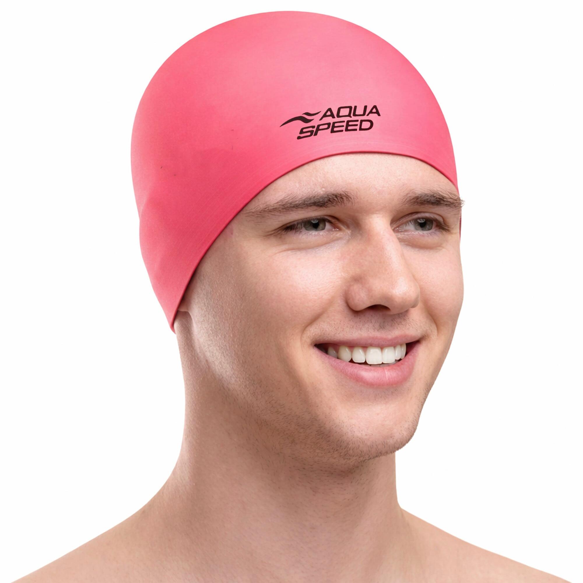 Unisex Adult Soft Latex Swimming Cap | Comfortable Elastic Flexible Cap 2/2