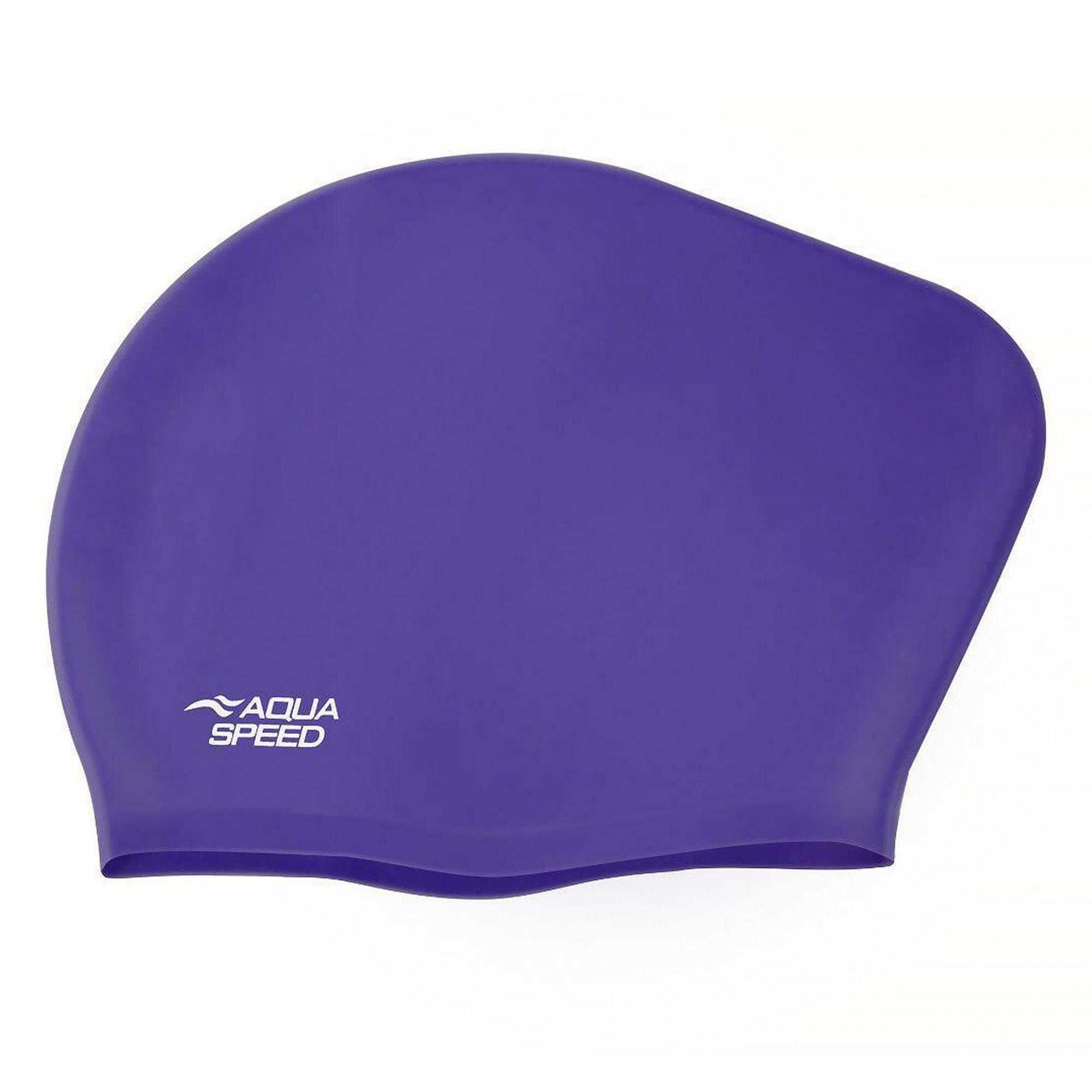 Aqua Speed - Damen Badekappe lange Haare Silikon weich extra Platz 2/3