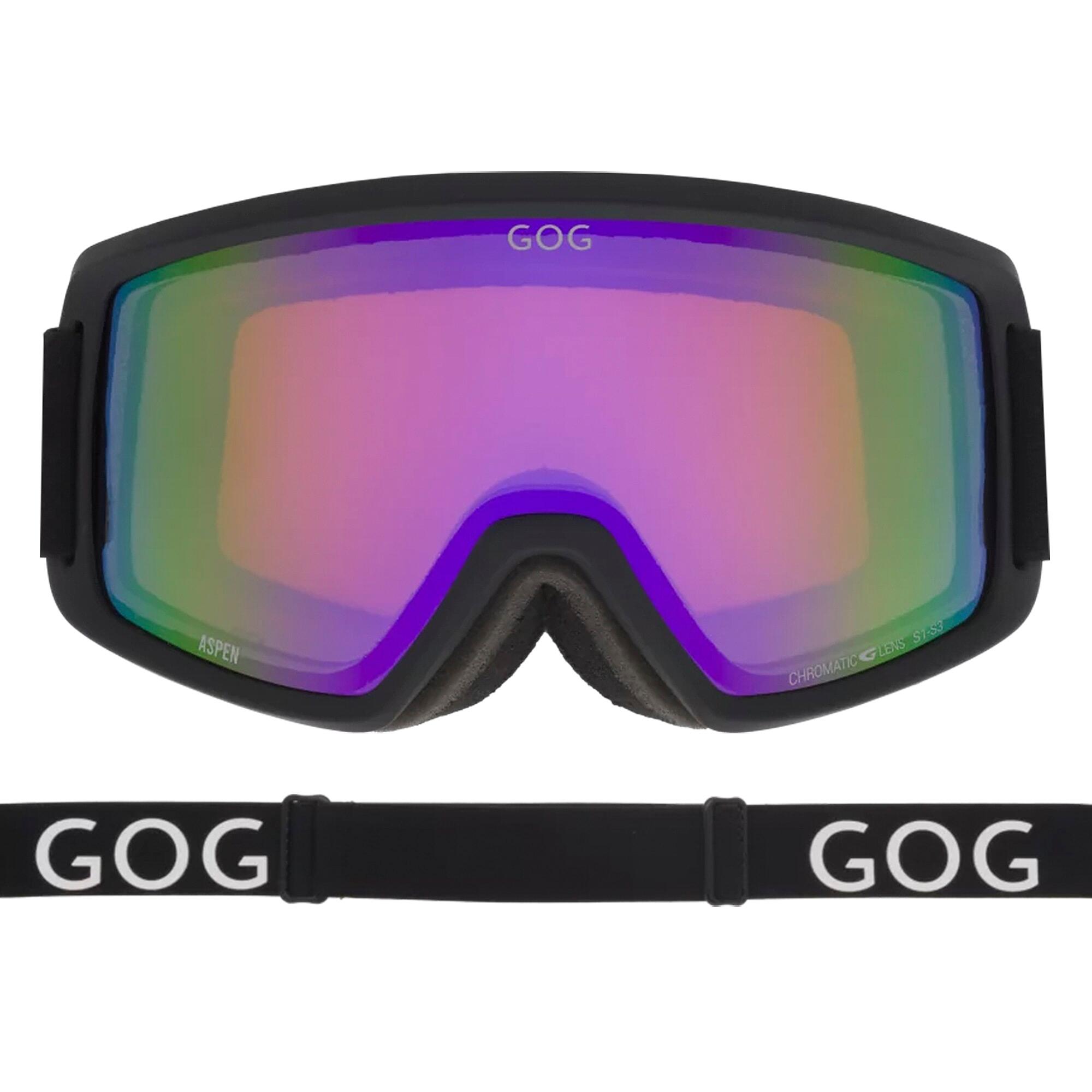 GOG - Gogle narciarskie unisex Aspen UV400 przeciwmgielne z lustrzanymi szkłami 3/7