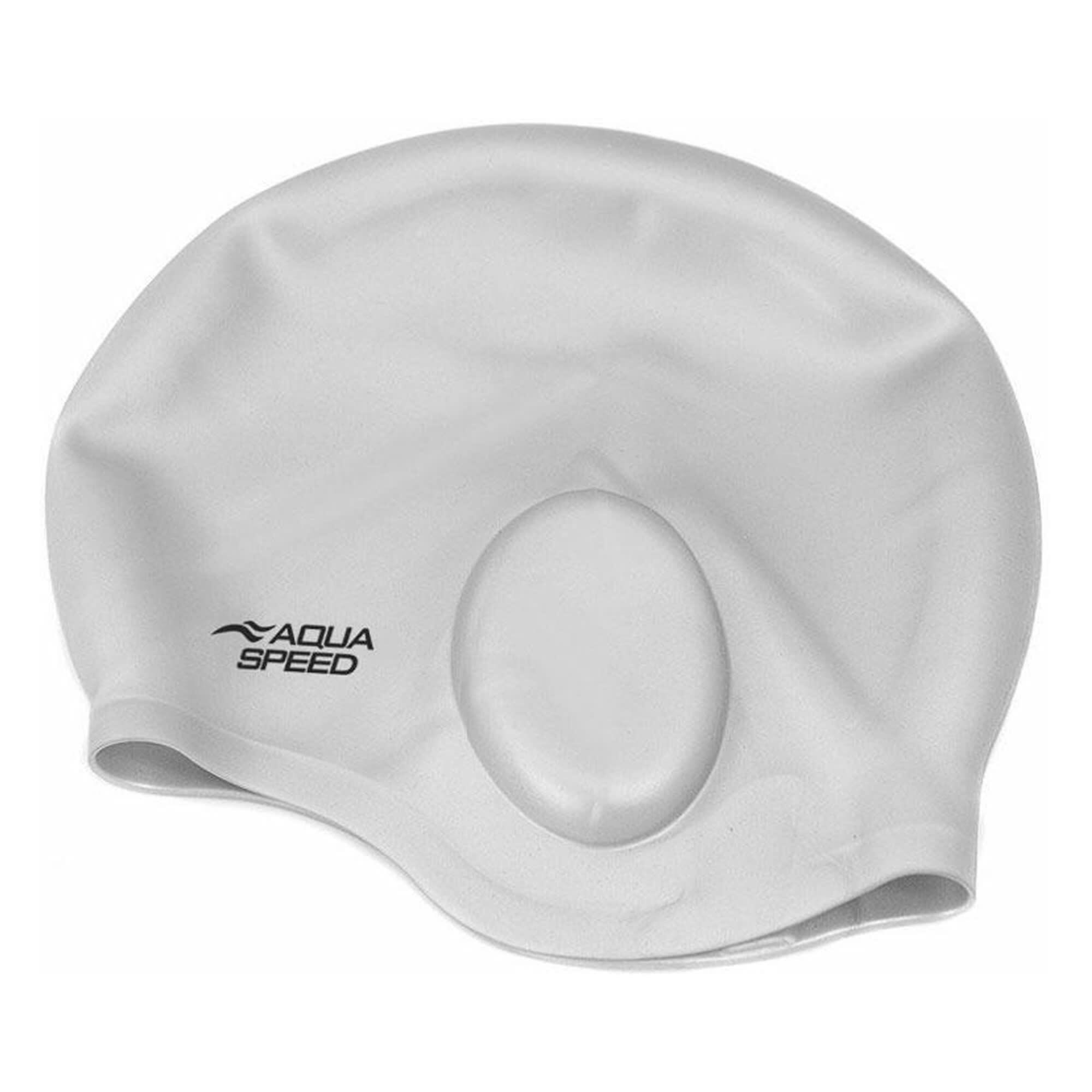 Aqua Speed - Badekappe Silikon weich Ohrschutz Unisex Erwachsene 2/4