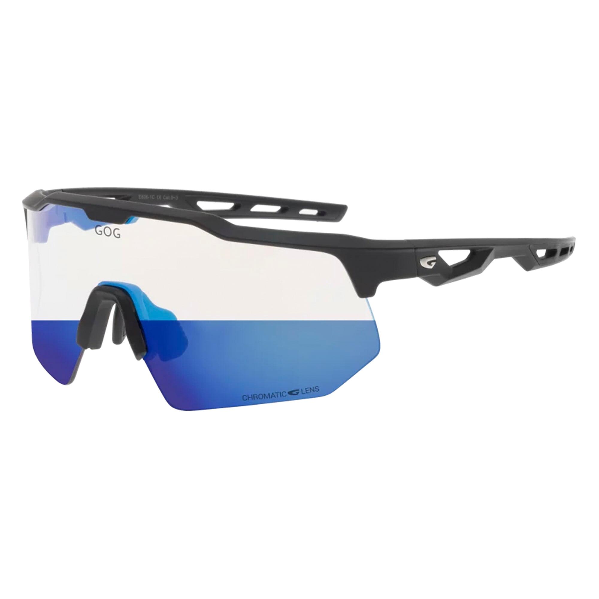GOG - Fotochromowe okulary rowerowe Loki UV400 z lustrzanymi szkłami 3/7