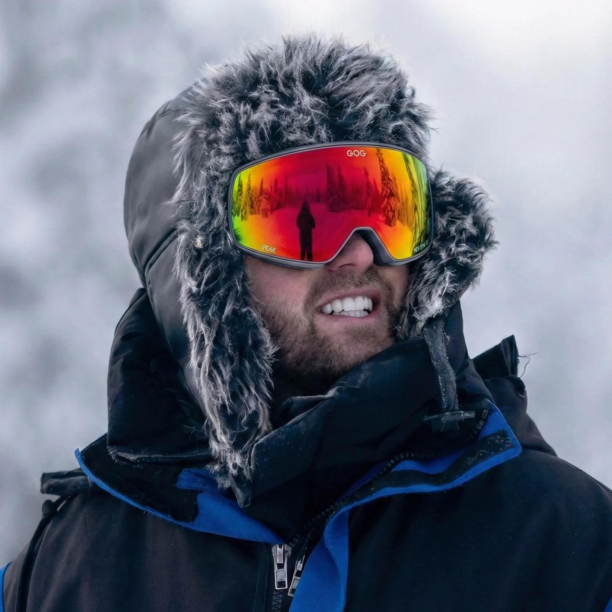 GOG - Gogle unisex HDX Peak UV400 przeciwmgielne z lustrzanymi szkłami 5/7