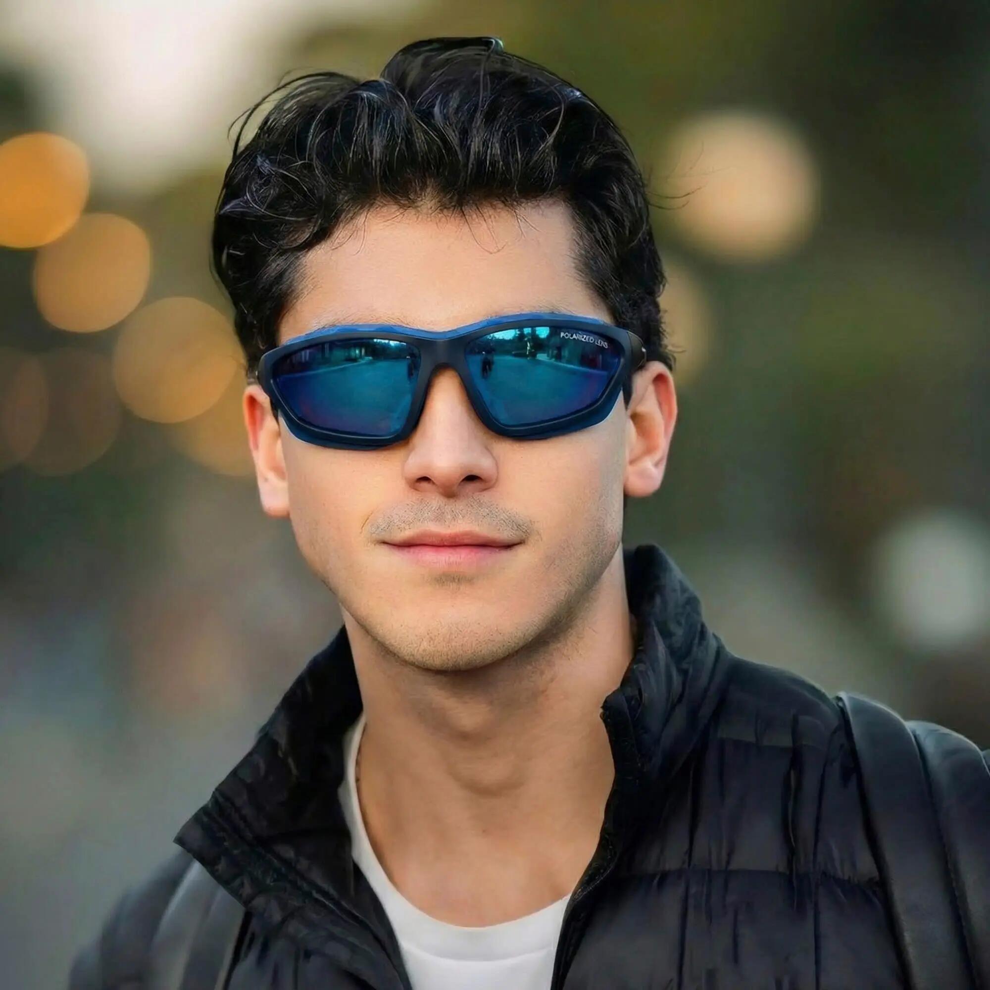 GOG - Polaryzacyjne okulary unisex Mese UV400 z lustrzanymi szkłami 5/6