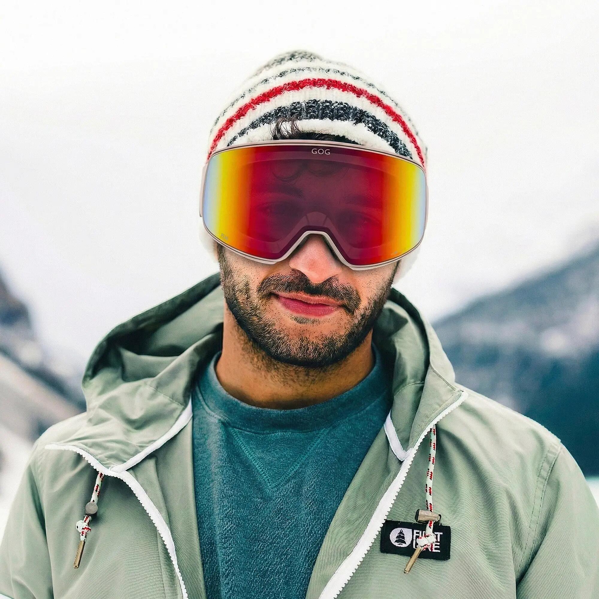 GOG - Gogle unisex HDX Peak UV400 przeciwmgielne z lustrzanymi szkłami 4/7