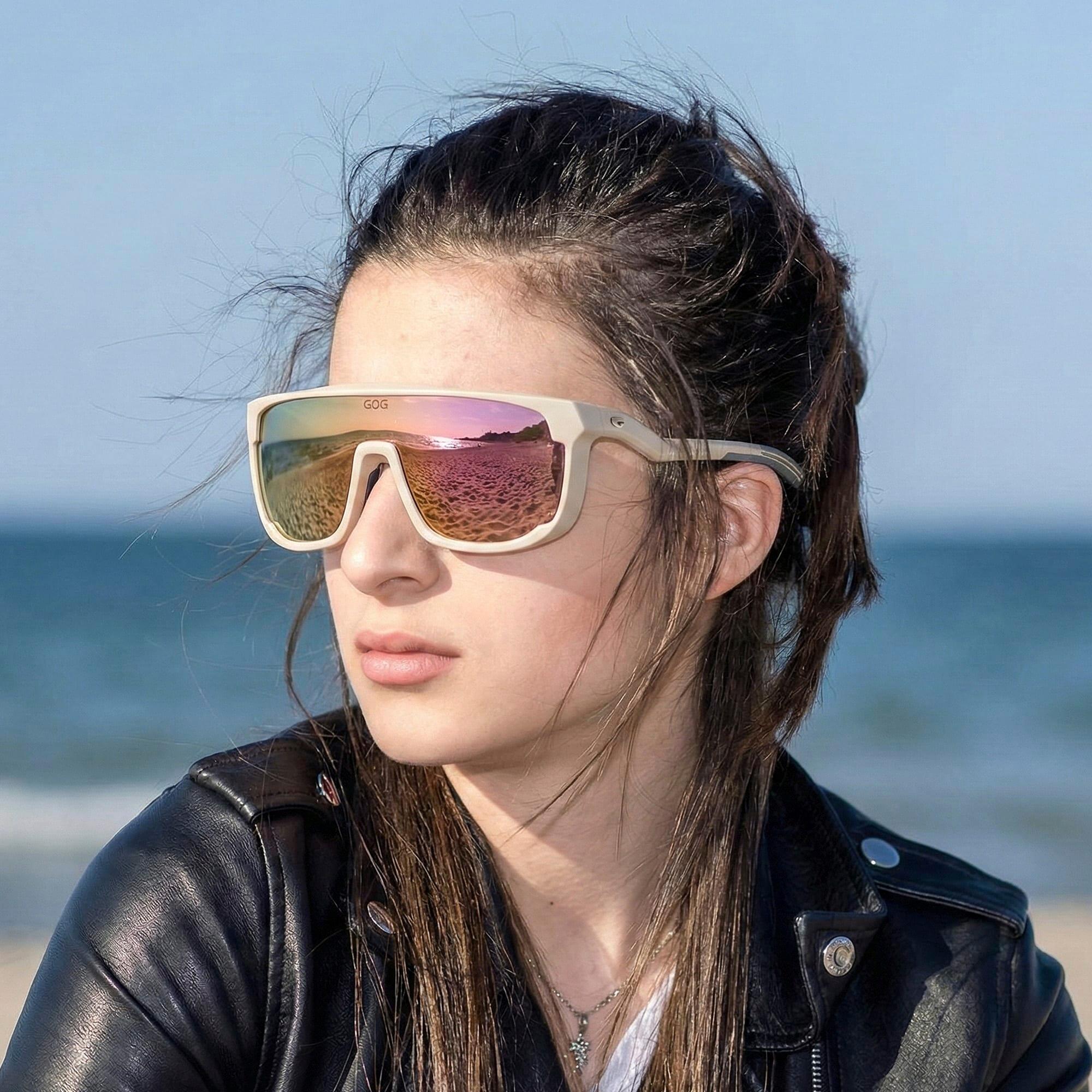 GOG - Lunettes vélo sport miroir durables unisexe UV400 4/7