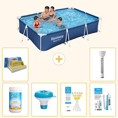 Bestway steel pro rechthoekig - 300x201x66 cm - 7-delig s22298