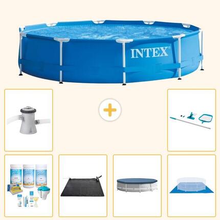Piscine Tubulaire Ronde - 305x76 cm - 7-pièces S20407