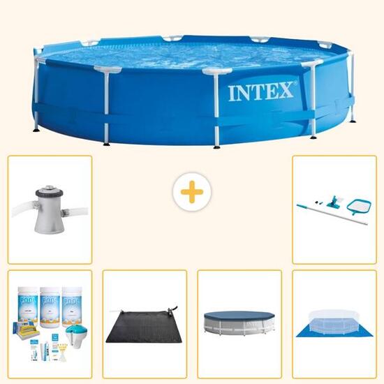 Piscine Tubulaire Ronde - 305x76 cm - 7-pièces S20407
