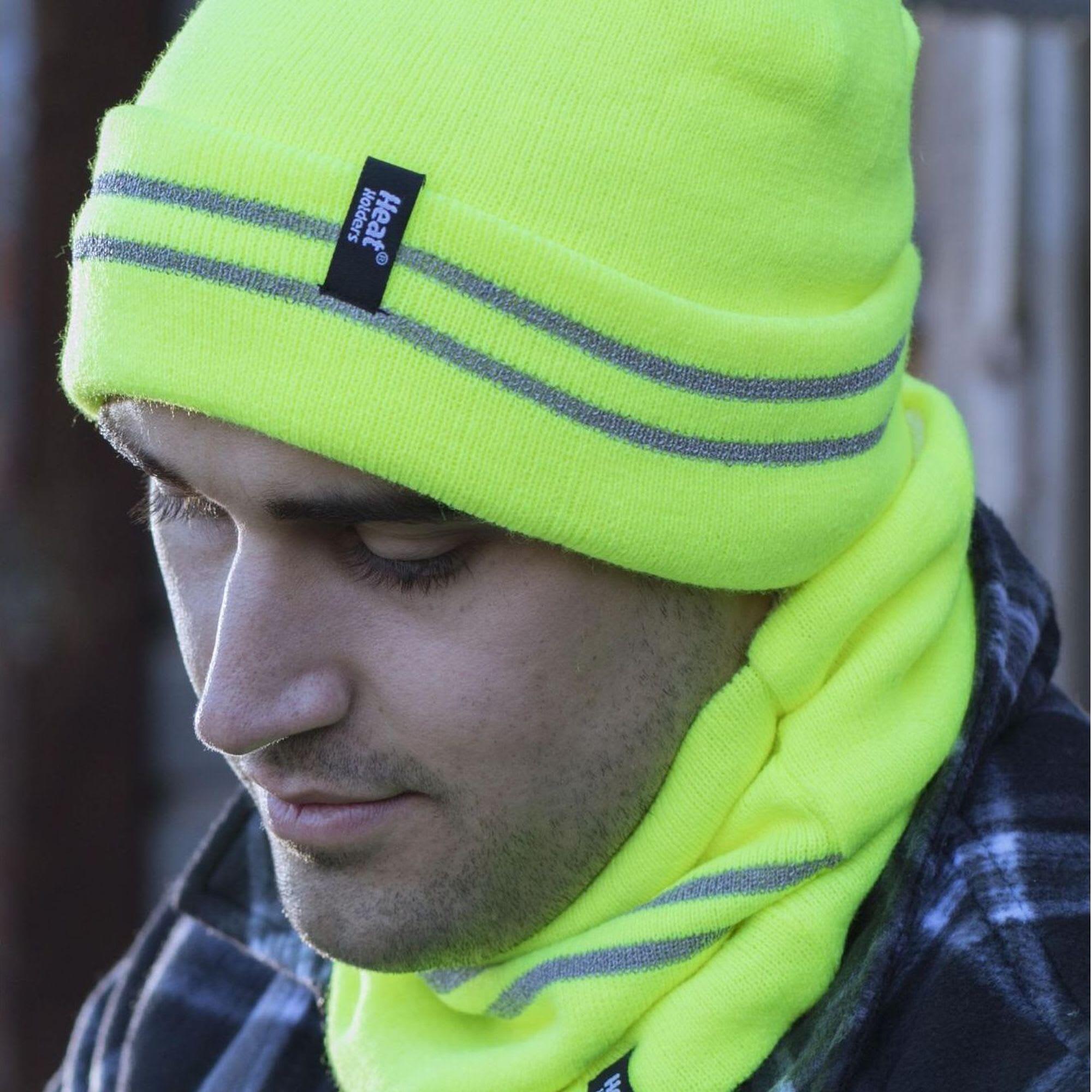 Heat Holders - Set di accessori uomo: cappello scaldacollo e guanti 3 paia. 5/5