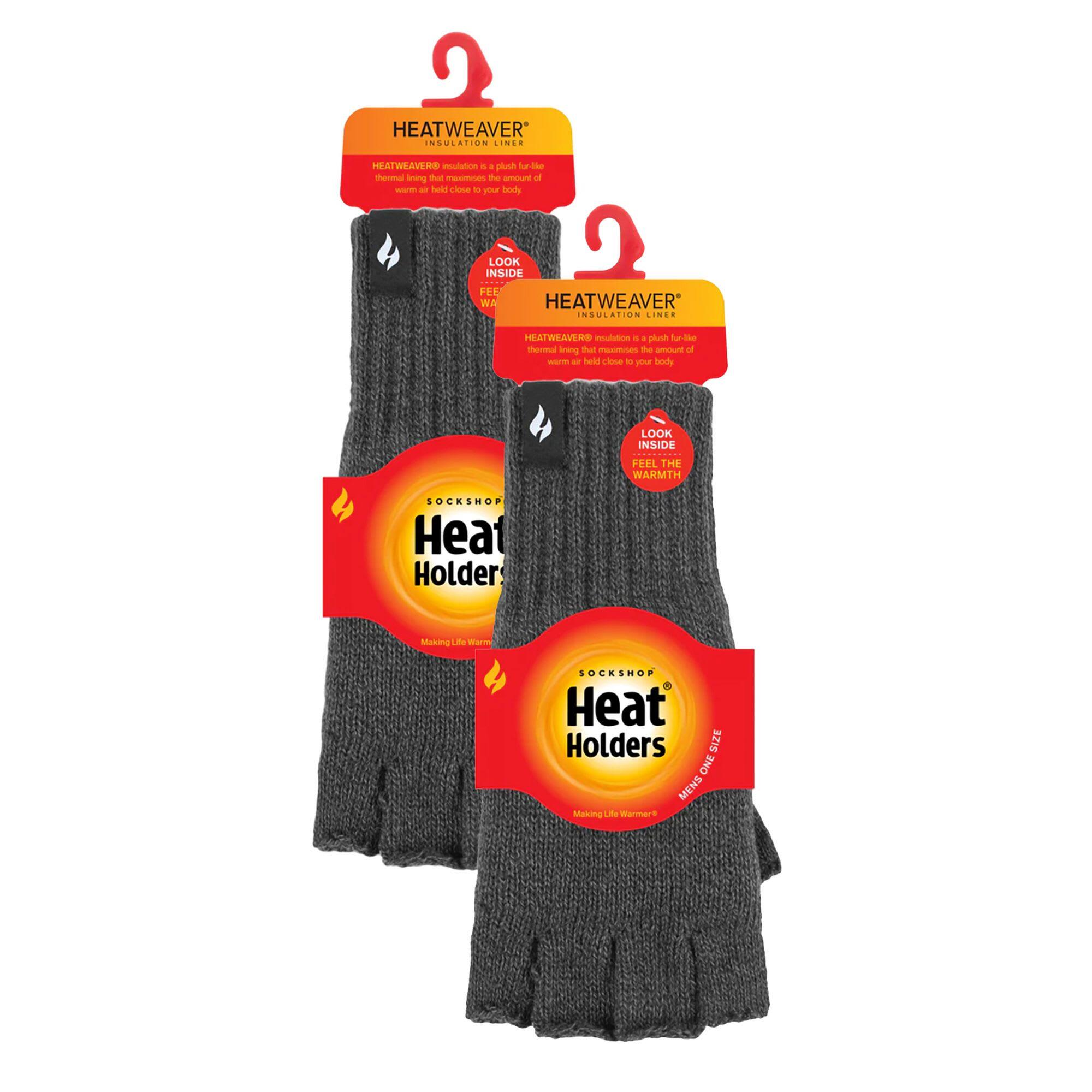 2er Pack Fingerlose Herrenhandschuhe Mit fleece Futtermaterial 2/6