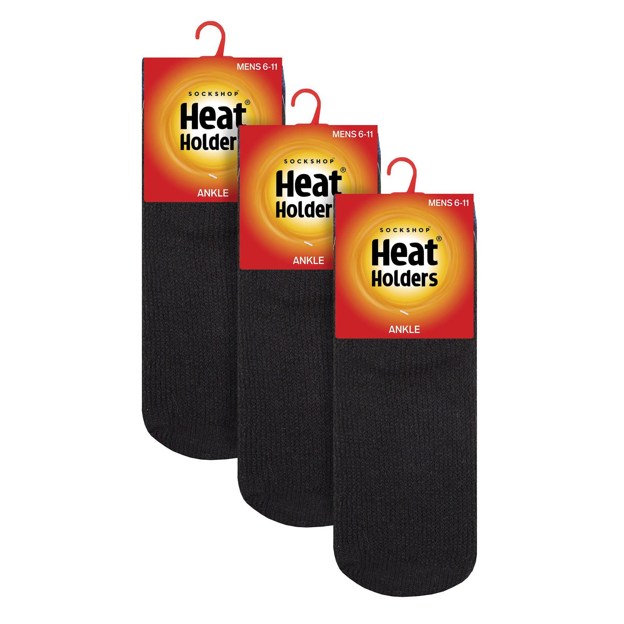 Mens 3 Pack Thermal Winter Soft Trainer Socks 2/6