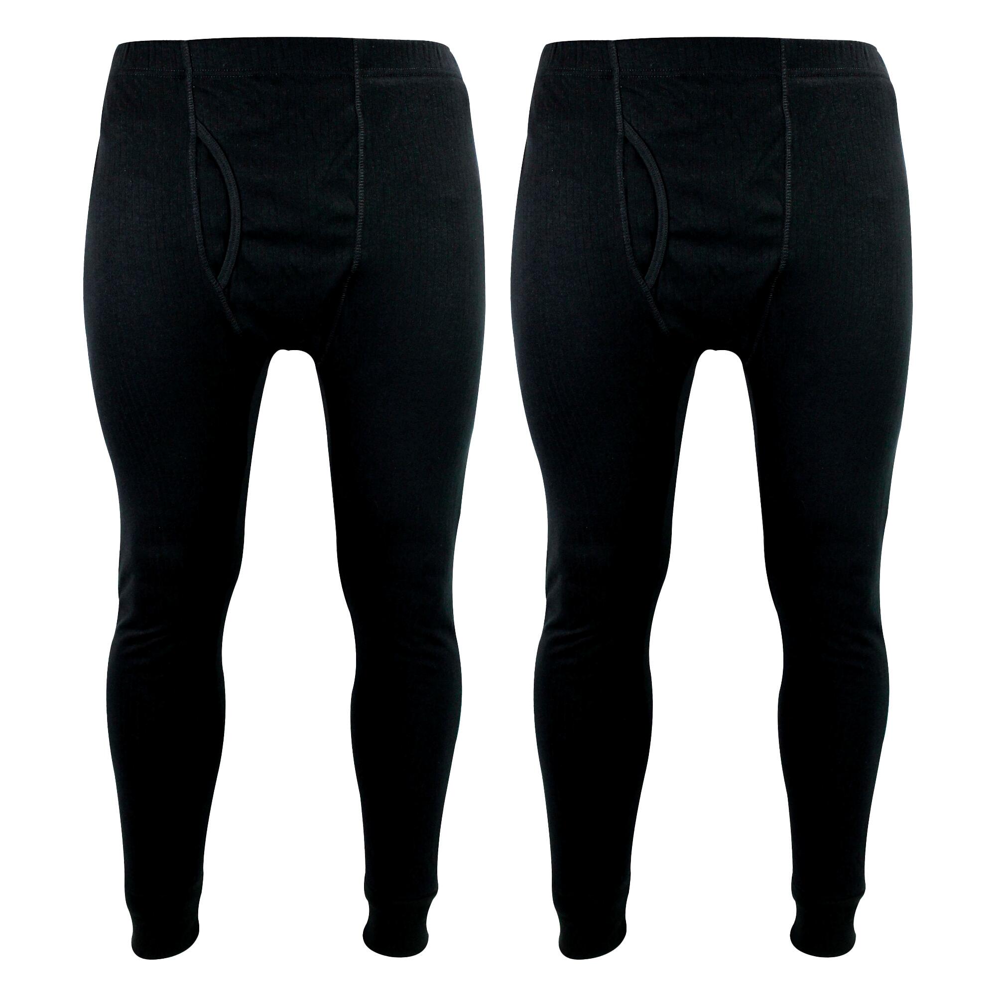 2 Pack Mens Thermal Long Johns | Winter Base Layer Thermal Underwear