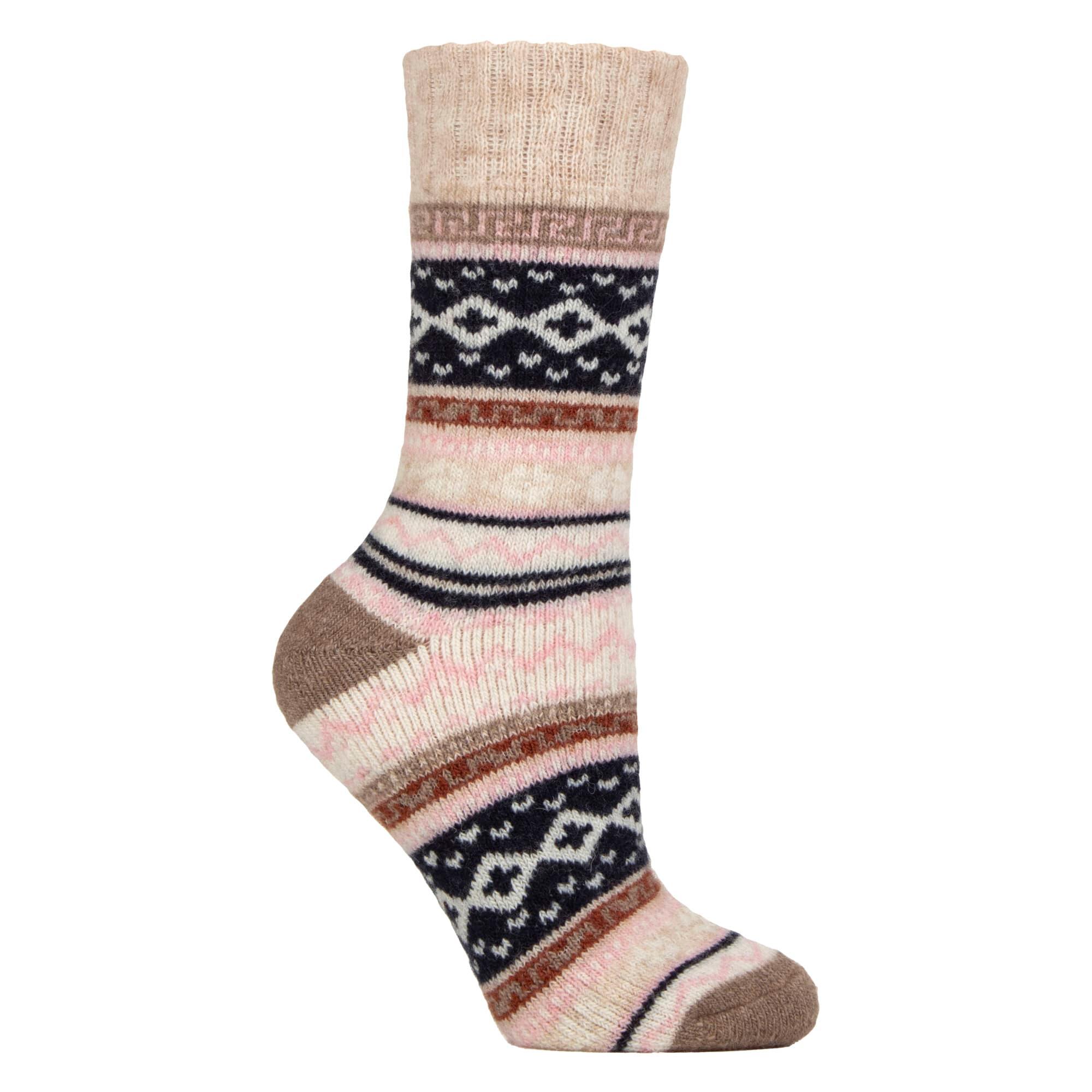 Ladies Wool Blend Hiking Socks Cushioned Walking Boot Socks