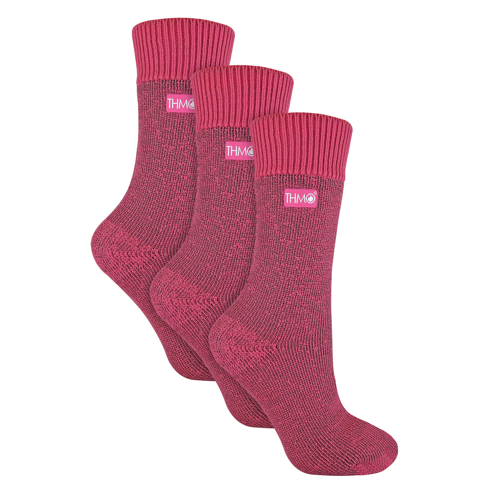 3 Pairs Ladies Thick Winter Thermal Socks with Seamless Toe