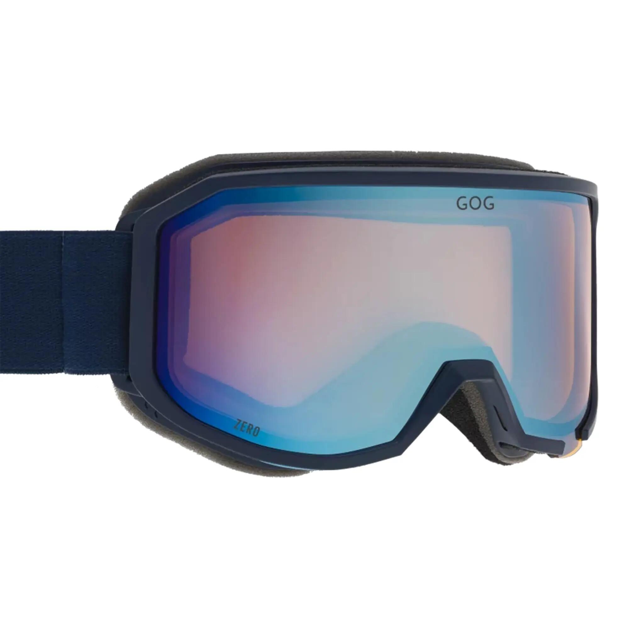Zero UV400 Ski Snowboard Goggles with Anti-Fog Hydrophobic Mirror Double Lens
