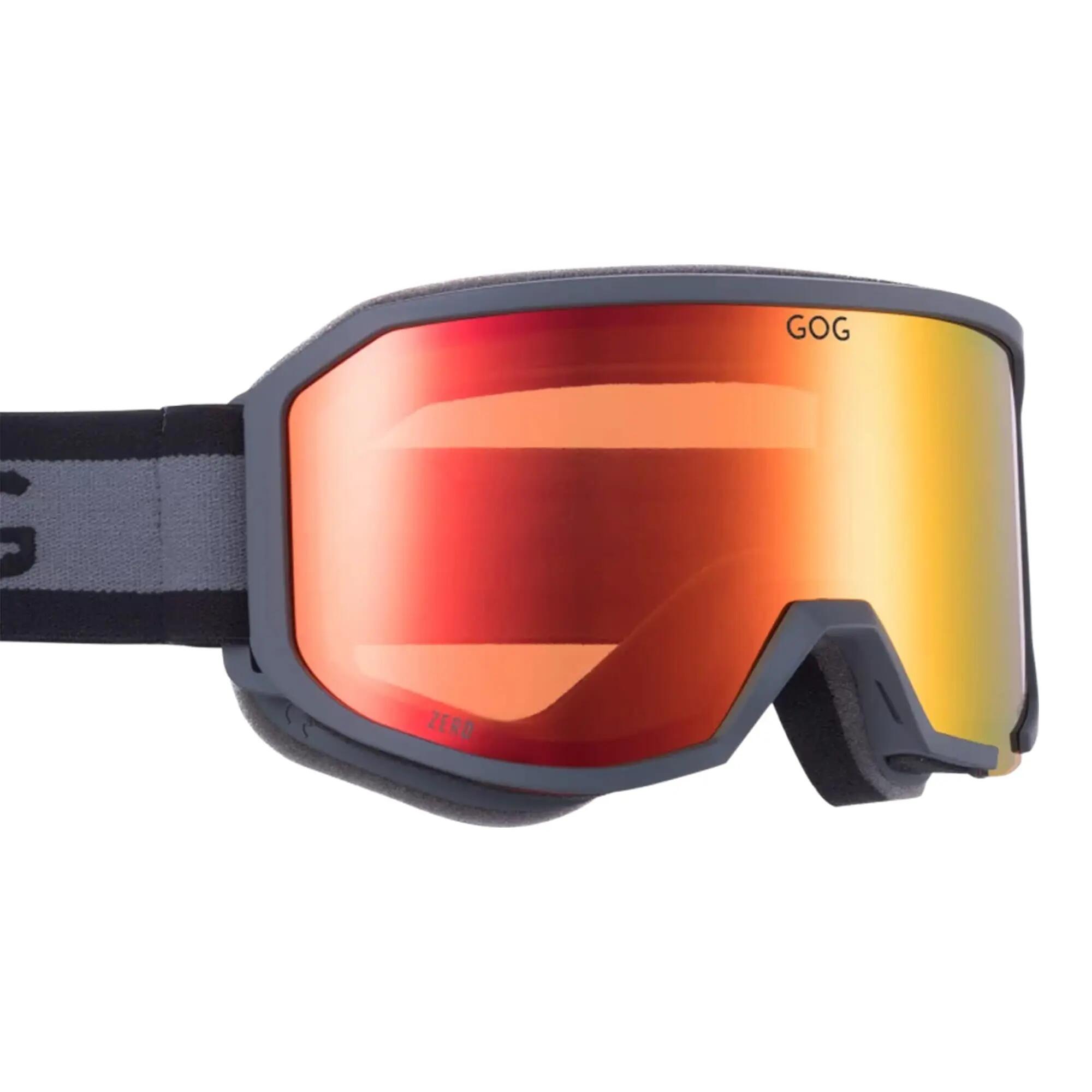 Zero UV400 Ski Snowboard Goggles with Anti-Fog Hydrophobic Mirror Double Lens