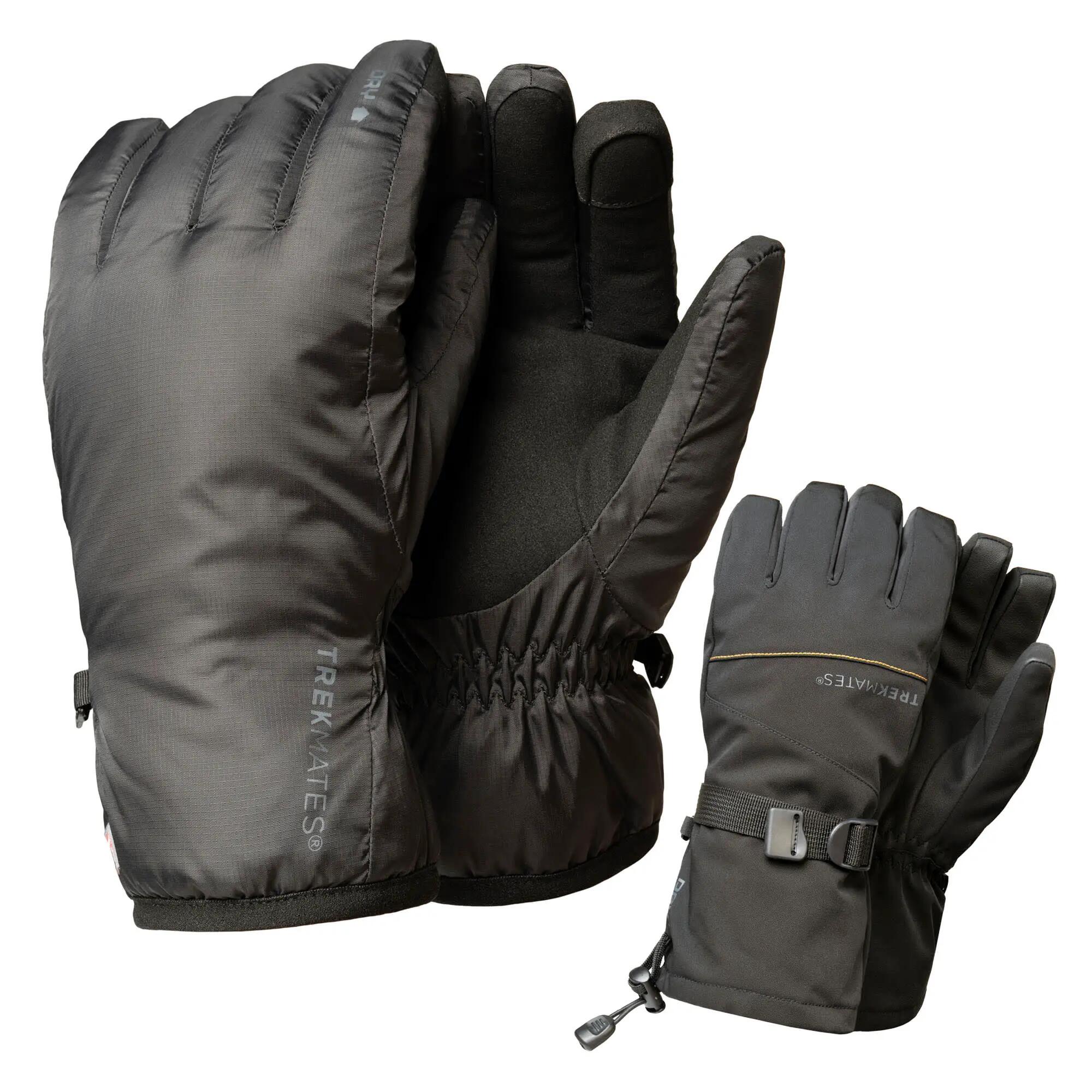 Ladies Mens 3-in-1 Waterproof DRY Protect Winter Touchscreen Insulated Gloves