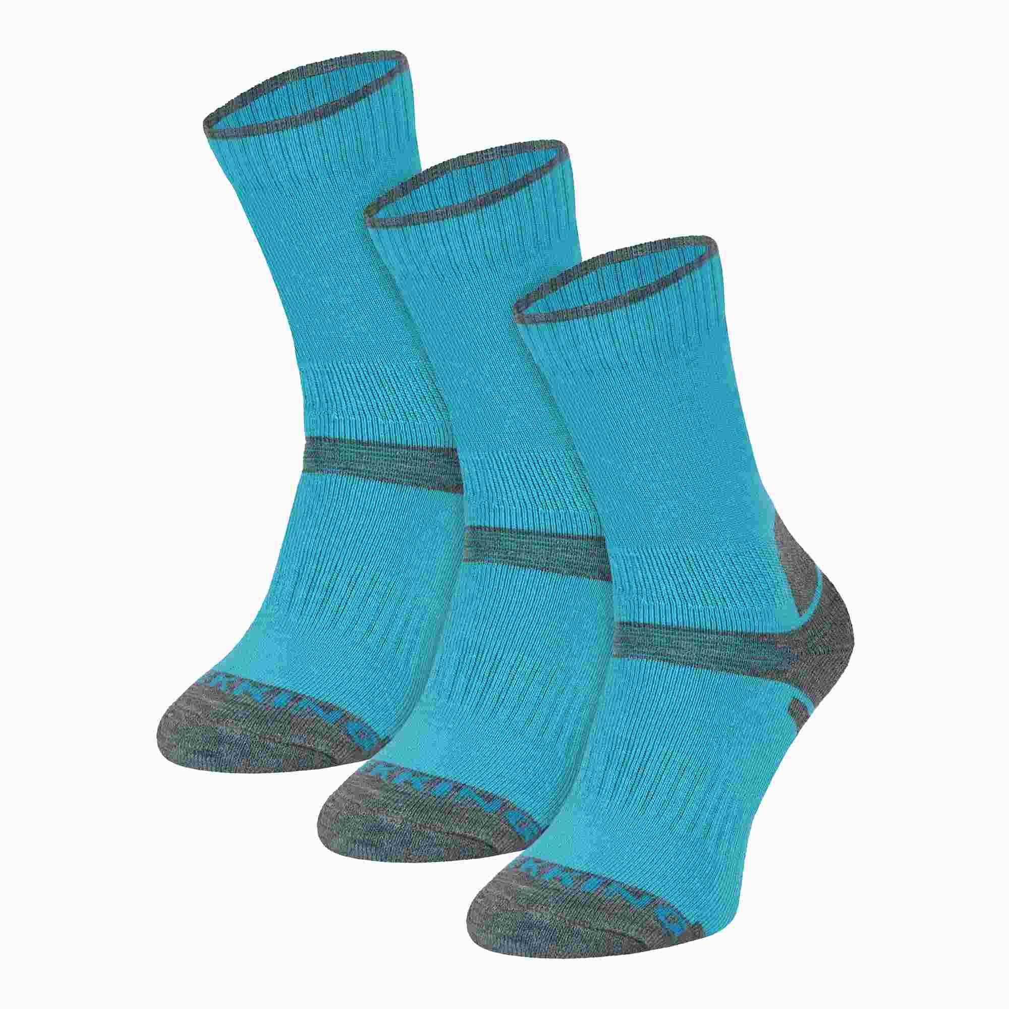 3 Pack Kids Merino Wool Hiking Socks | Anti Blister Socks for Boys & Girls