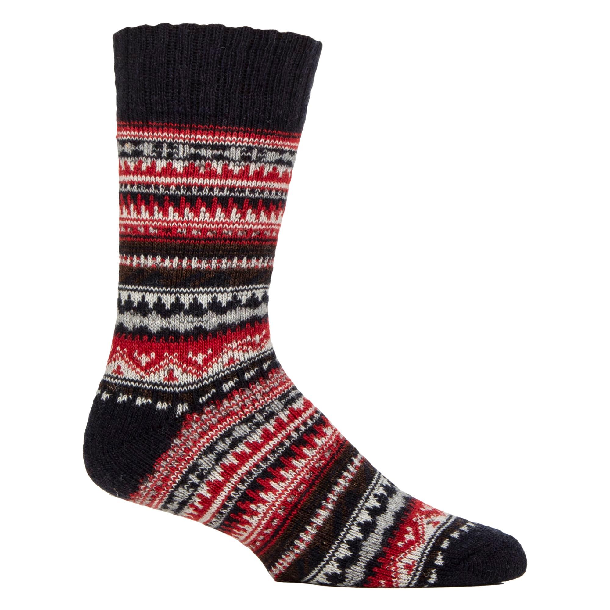 Mens Wool Blend Hiking Socks Cushioned Walking Boot Socks