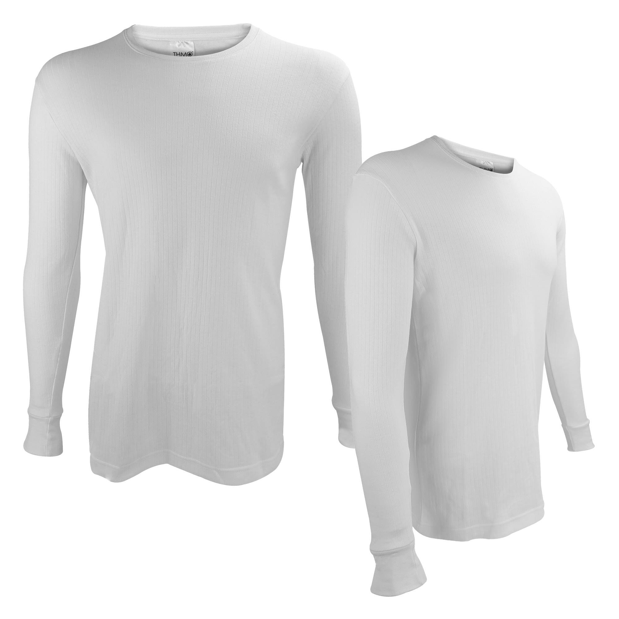 2 Pack Mens Thermal Tops Long Sleeve | Warm Winter Fleece Base Layer Top