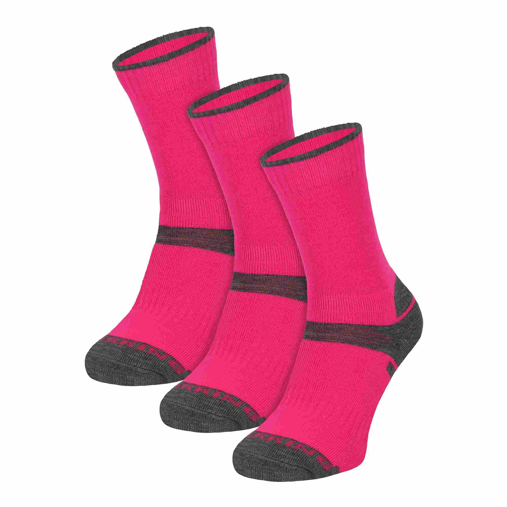 3 Pack Kids Merino Wool Hiking Socks | Anti Blister Socks for Boys & Girls