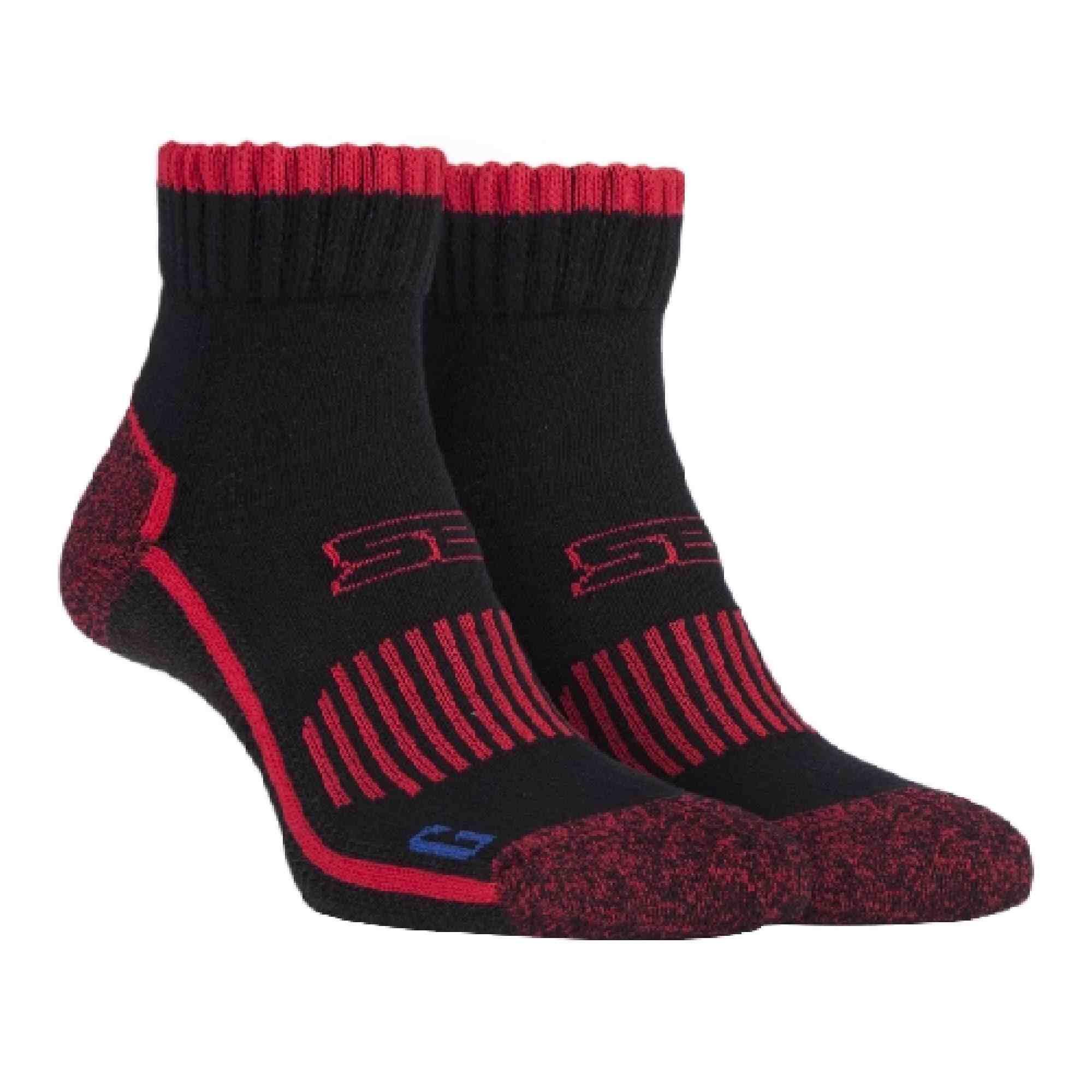 1 Pack Mens Cotton Reinforced Ankle Hiking Walking Trekking Socks