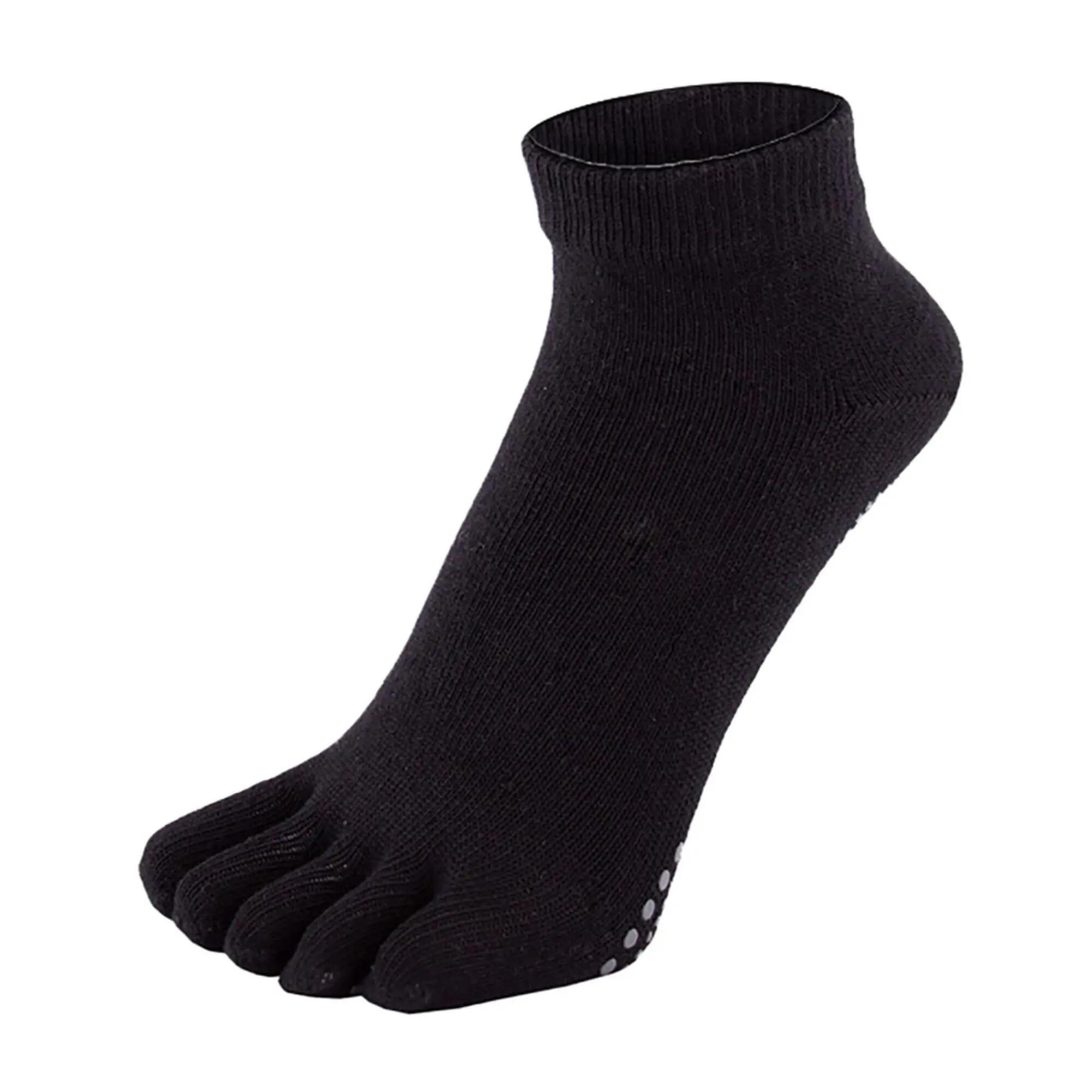 Anti-Slip Trainer Toe Socks - 1 Pack Yoga & Pilates Socks for Men and Women
