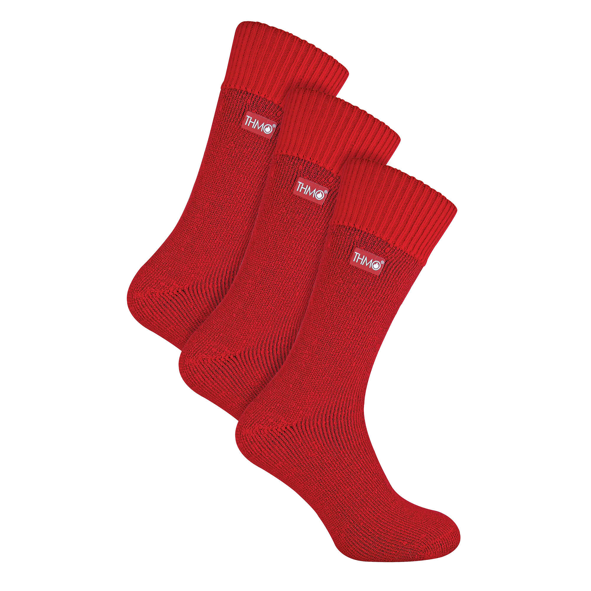 3 Pairs Mens Thick Winter Thermal Socks with Seamless Toe