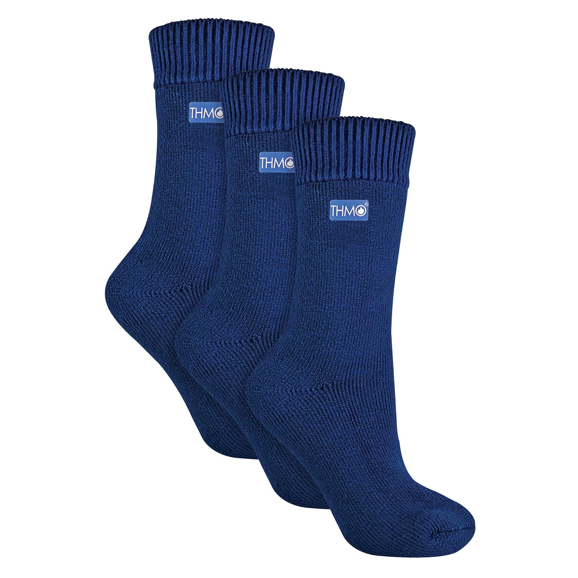3 Pairs Ladies Thick Winter Thermal Socks with Seamless Toe