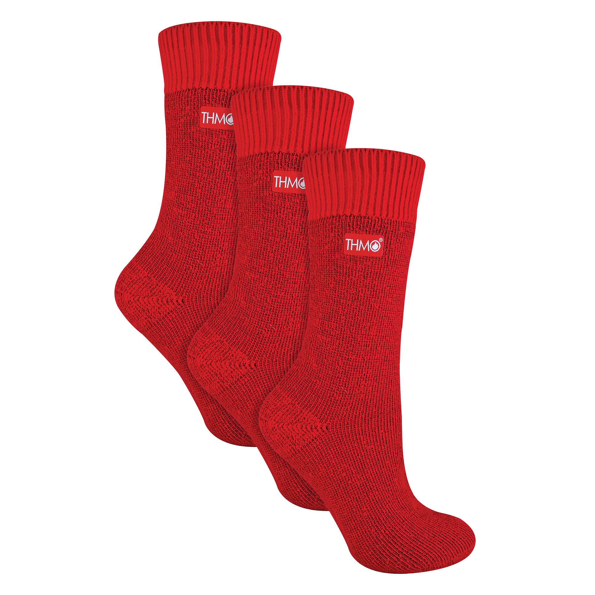 3 Pairs Ladies Thick Winter Thermal Socks with Seamless Toe