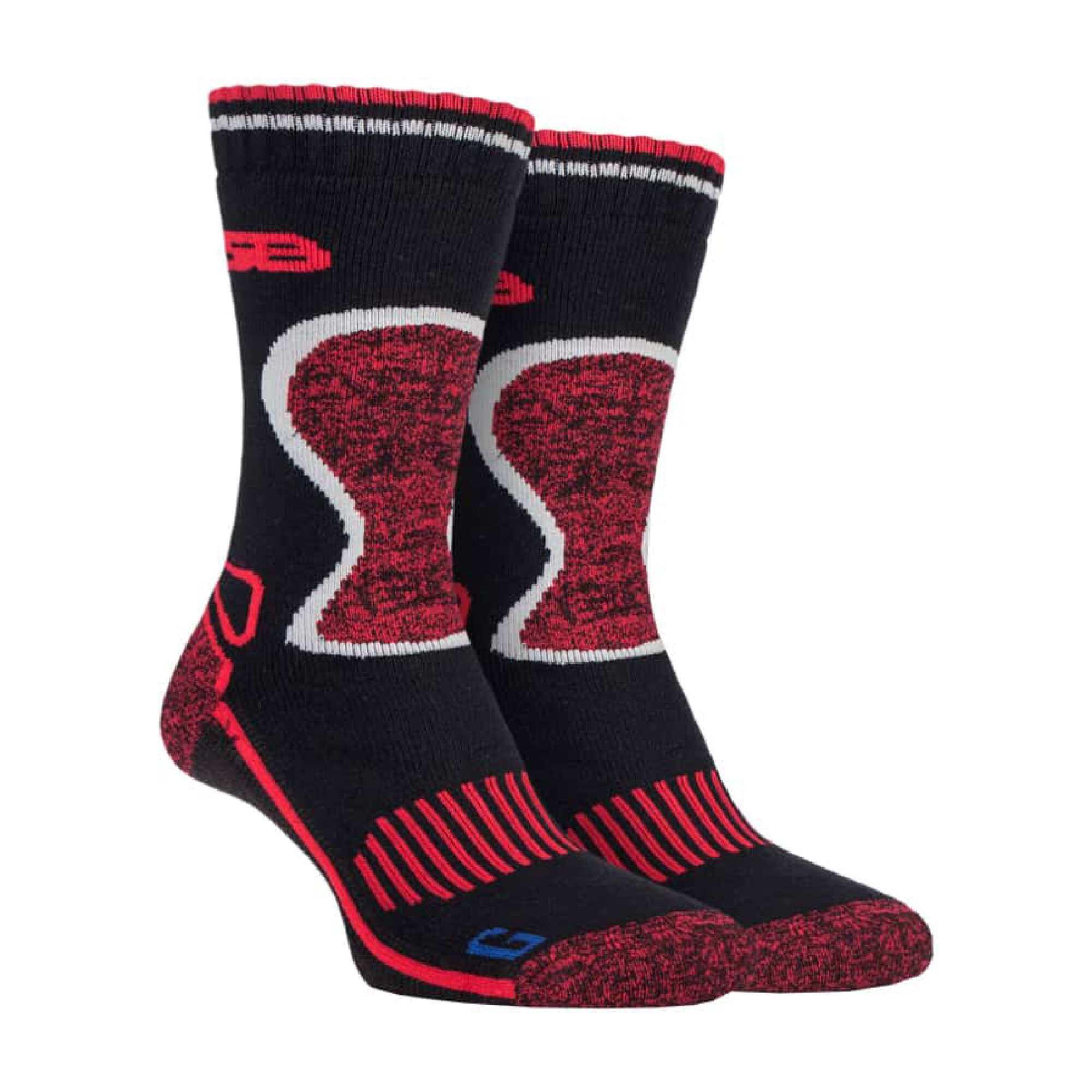 2 Pack Mens Heavy Duty Wool Blend Socks for Winter