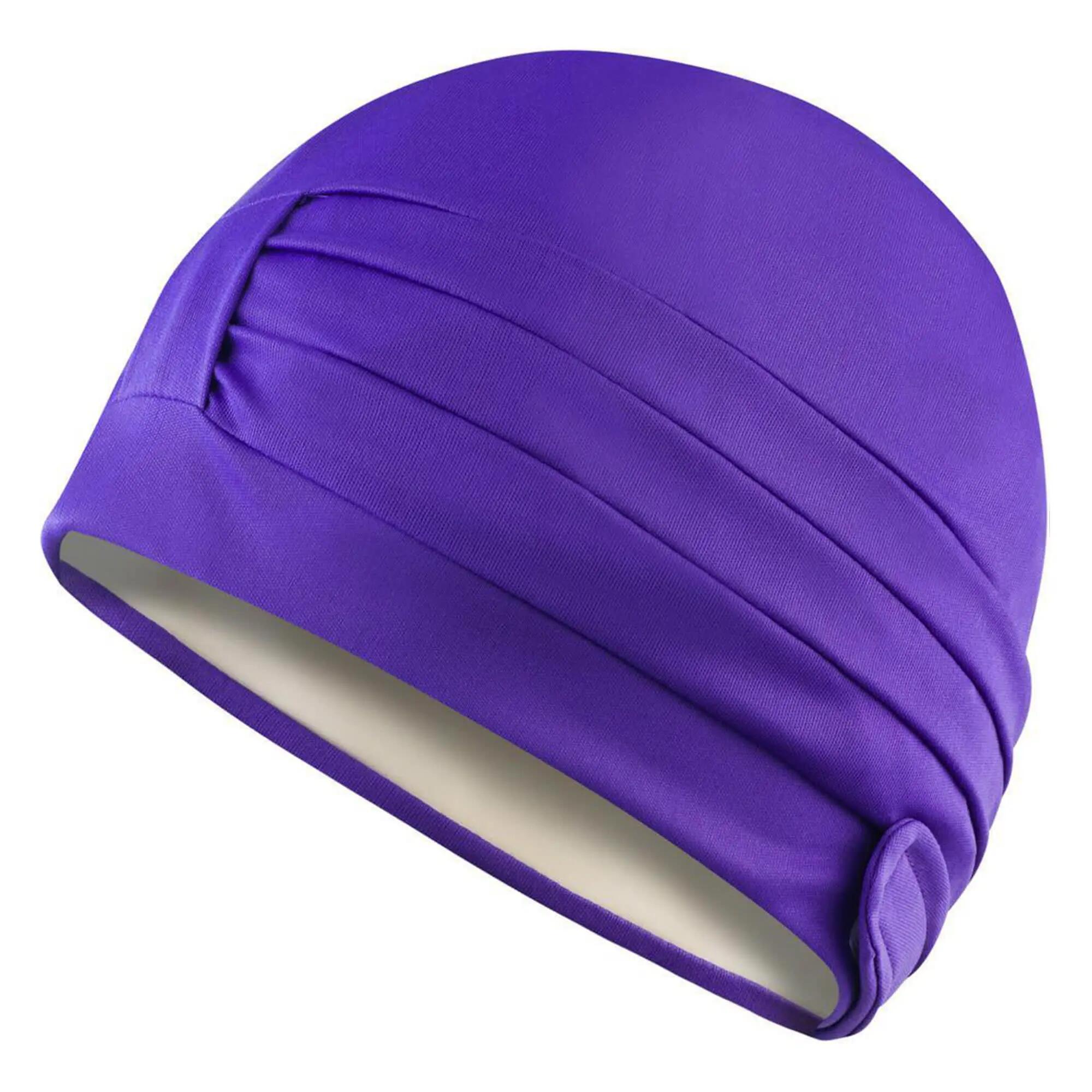 Ladies Comfortable Fabric Swimming Cap | Turban Style Lightweight Swim Cap