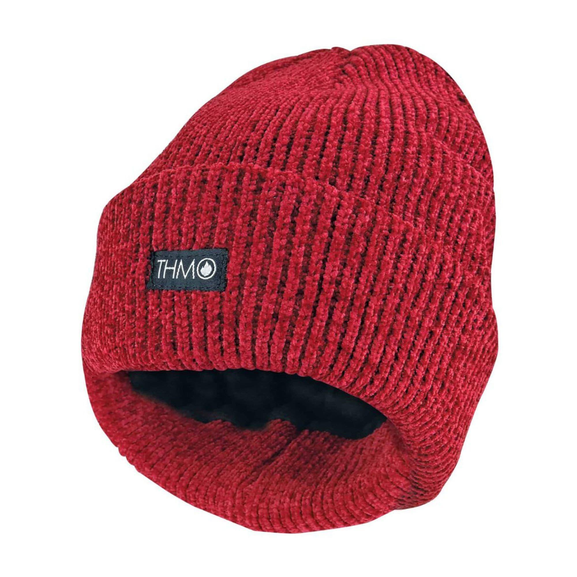 Ladies Thermal 40g 3M Insulation Fleece Lined Chenille Beanie Hat