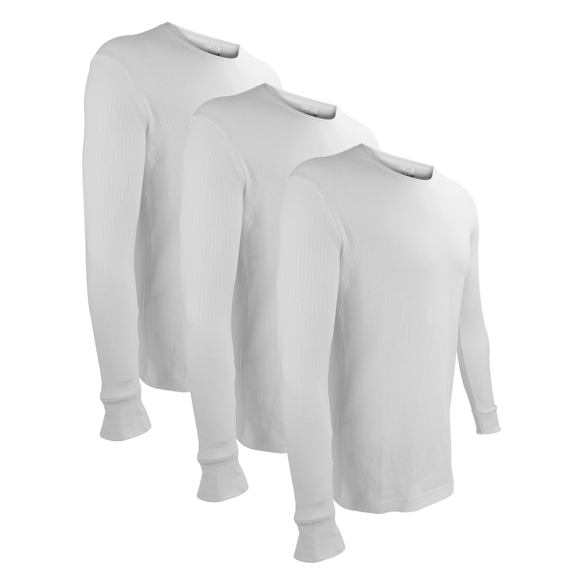 3 Pack Mens Thermal Underwear Top | Winter Base Layer Long Sleeve Top