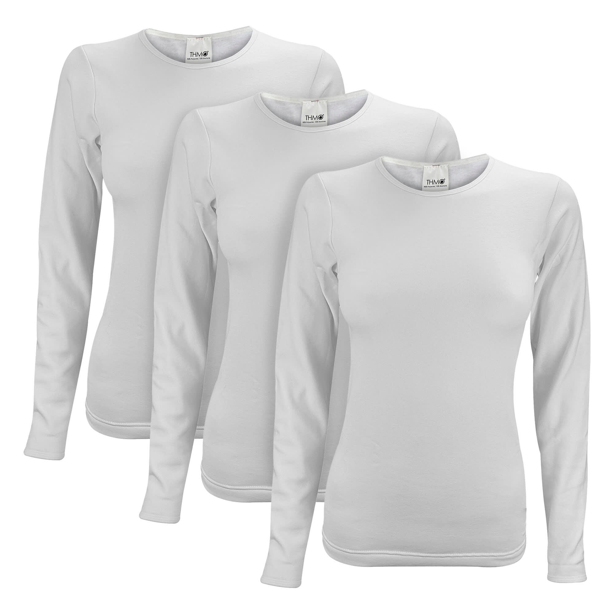 3 Pack Ladies Long Sleeved Thermal Top for Winter