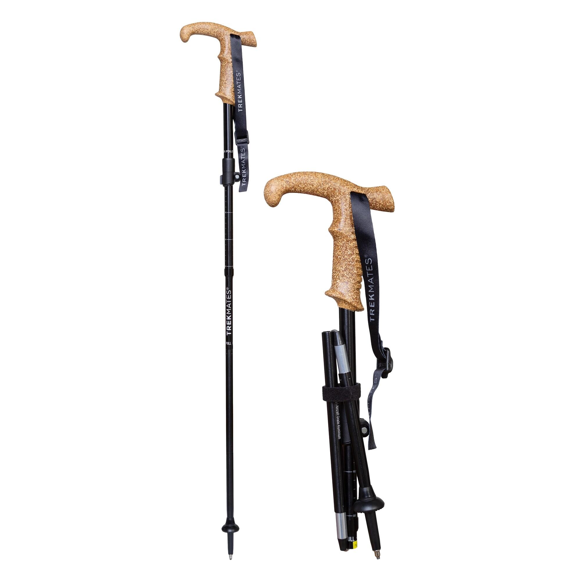 Wanderer Fold Single Pole Compact Foldable Walking Stick Hiking Outdoor