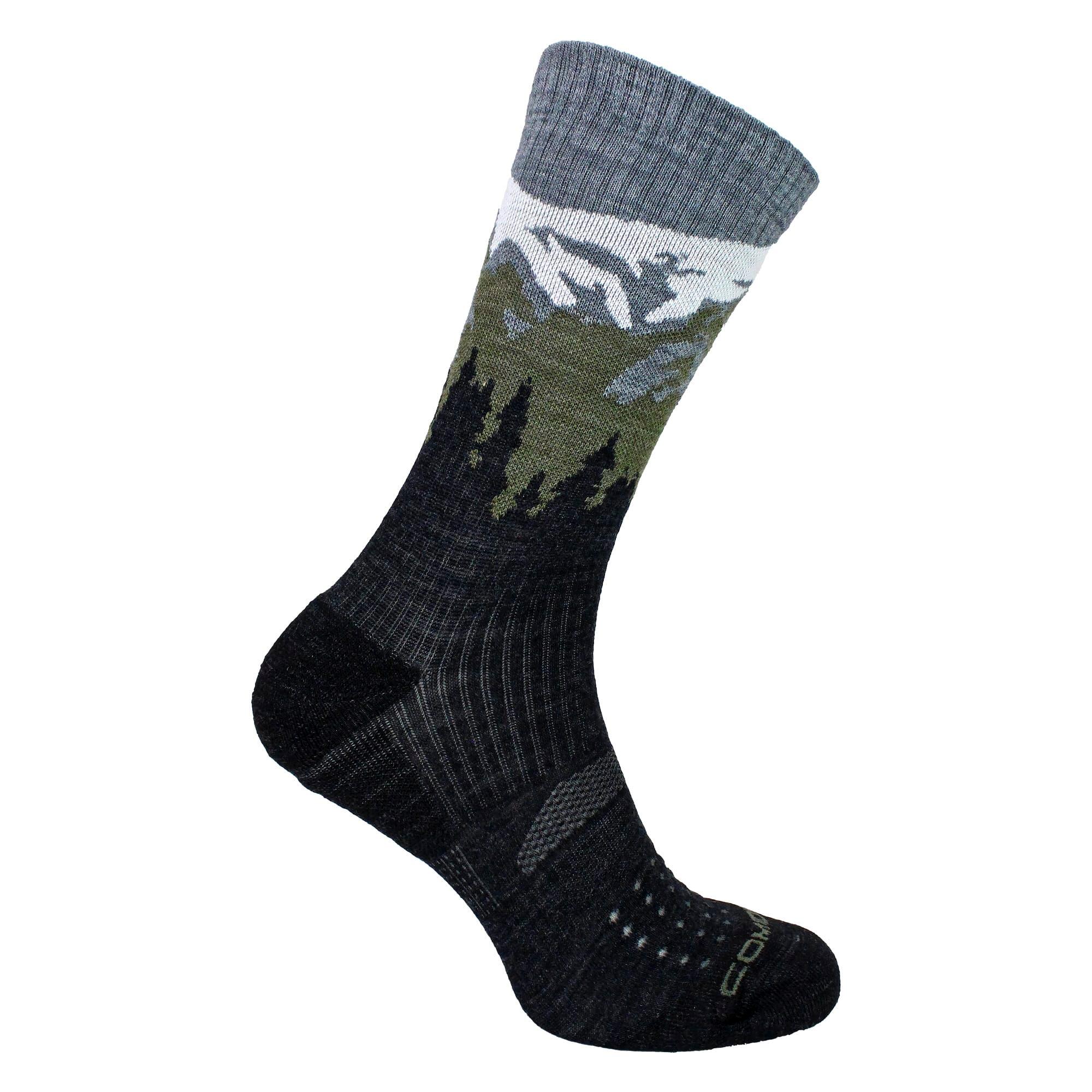 Mens Ladies Light Performance Crew Merino Wool Socks | Trekking Socks