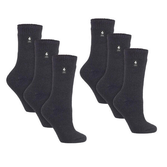 Heat Holders - 6 paires de chaussettes thermiques d'hiver épaisses pour dames