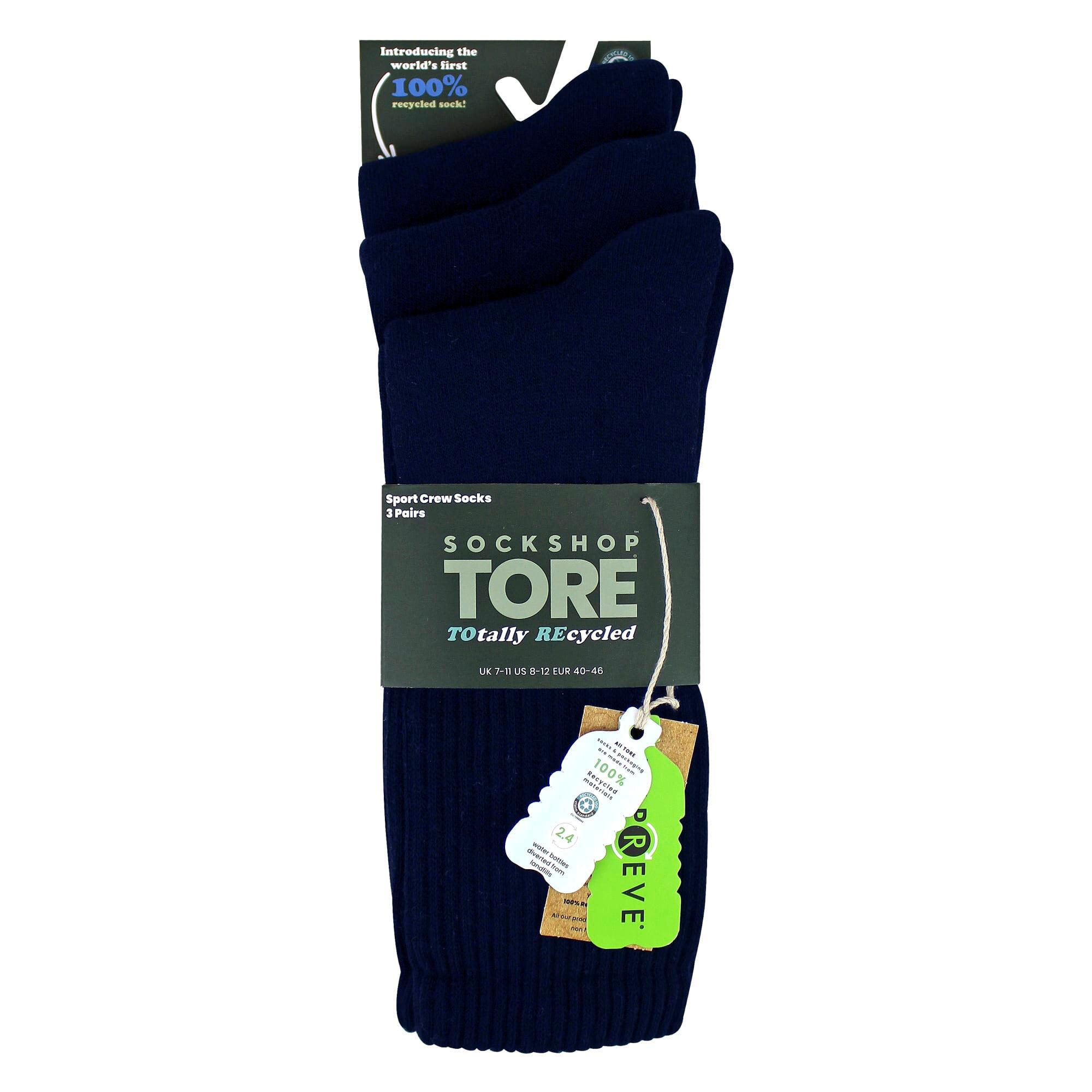 3 Pack Mens Plain Crew Sport Socks - Soft Cotton Everyday Athletic Socks 2/5