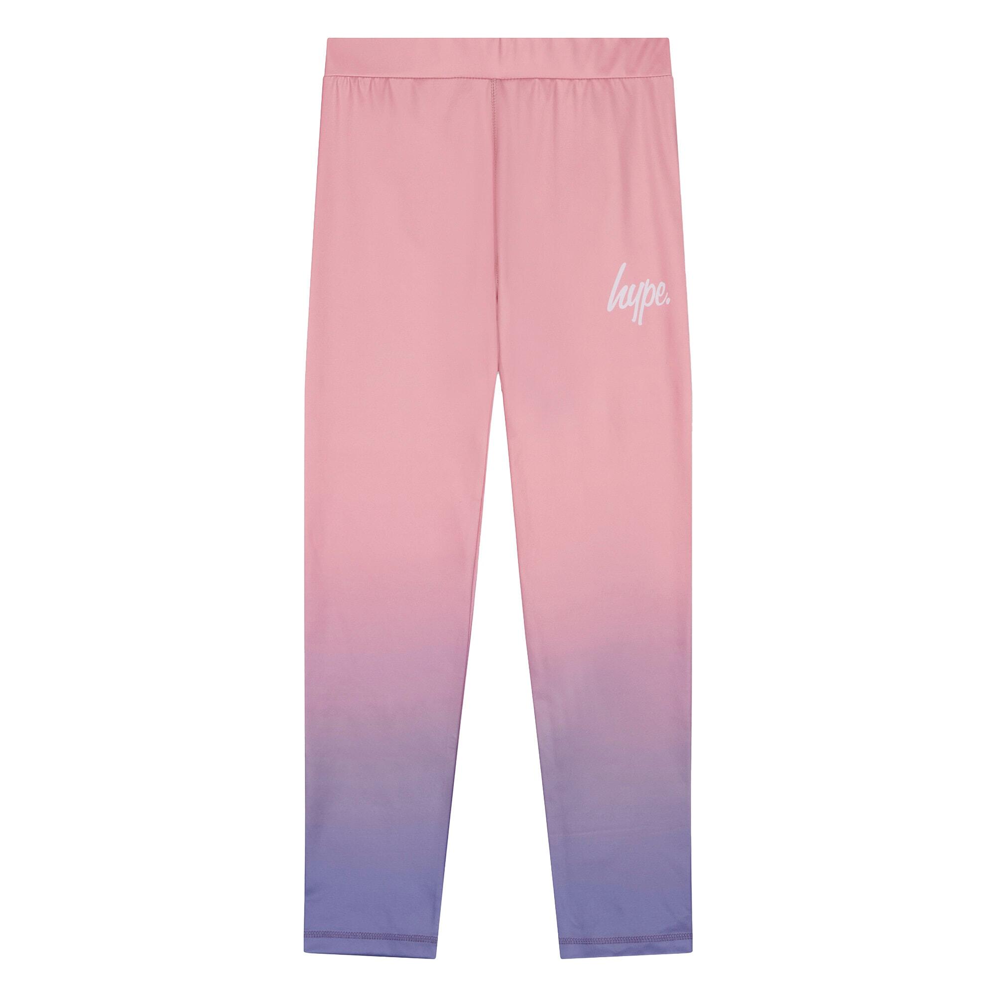 HYPE - Legging fille rose pastel dégradé enfant stretch doux pantalon casual 1/5