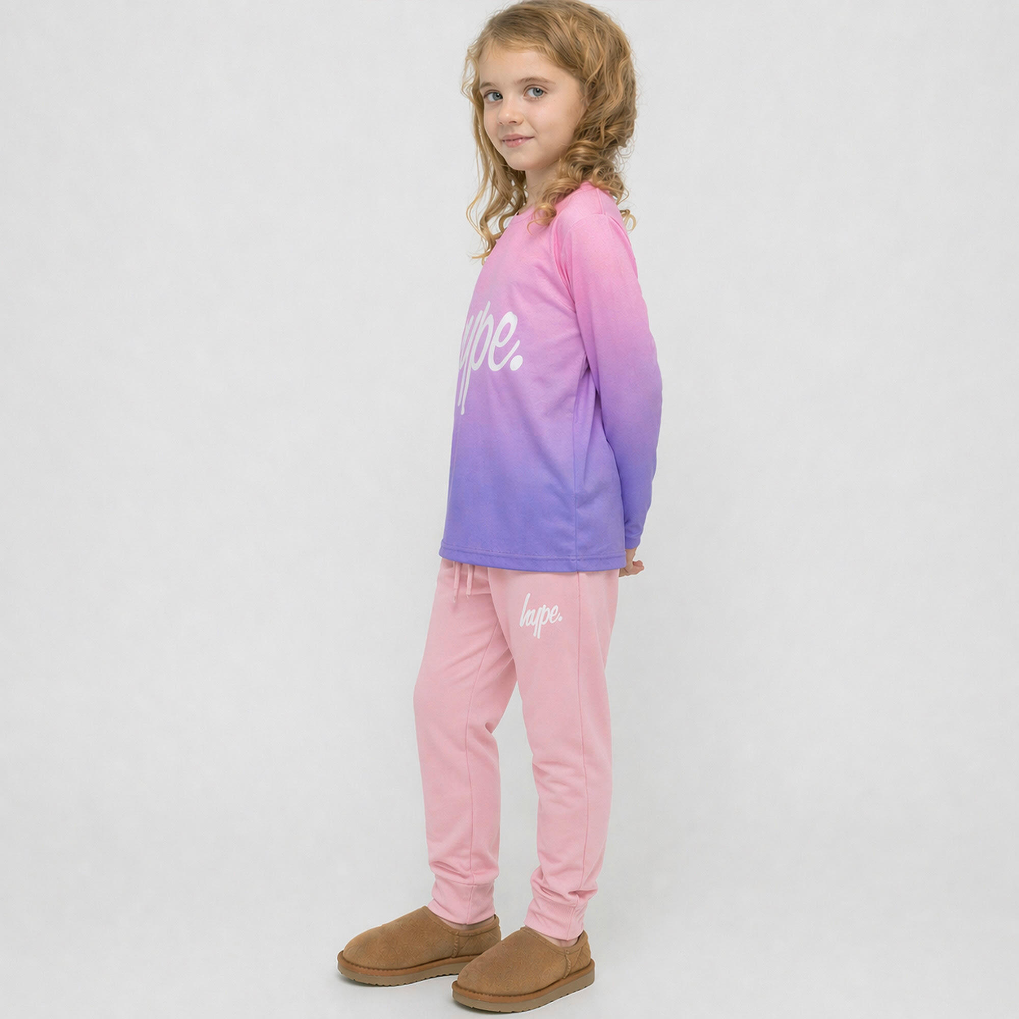 HYPE - Mädchen Jogginghose Pink Kinder Sweatpants Bündchen Weich 4/5