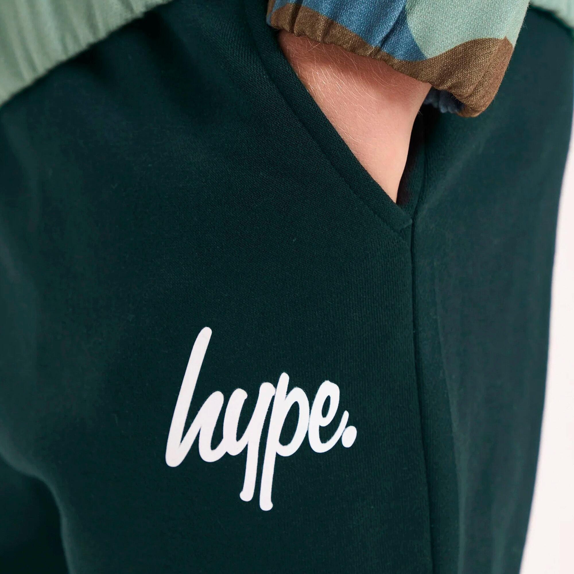 HYPE - Joggers ragazzi verde petrolio tuta casual morbidi polsino lounge 5/5