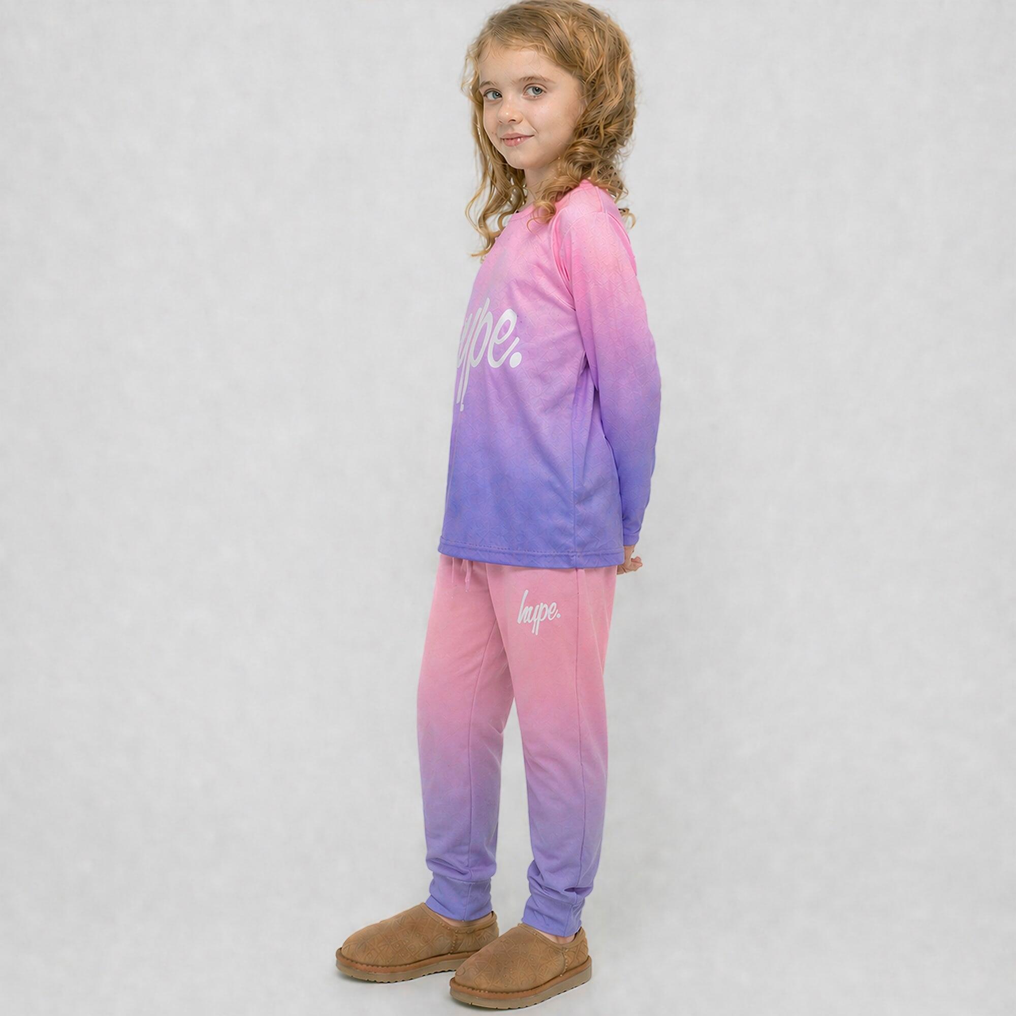 HYPE - Legging fille rose pastel dégradé enfant stretch doux pantalon casual 4/5