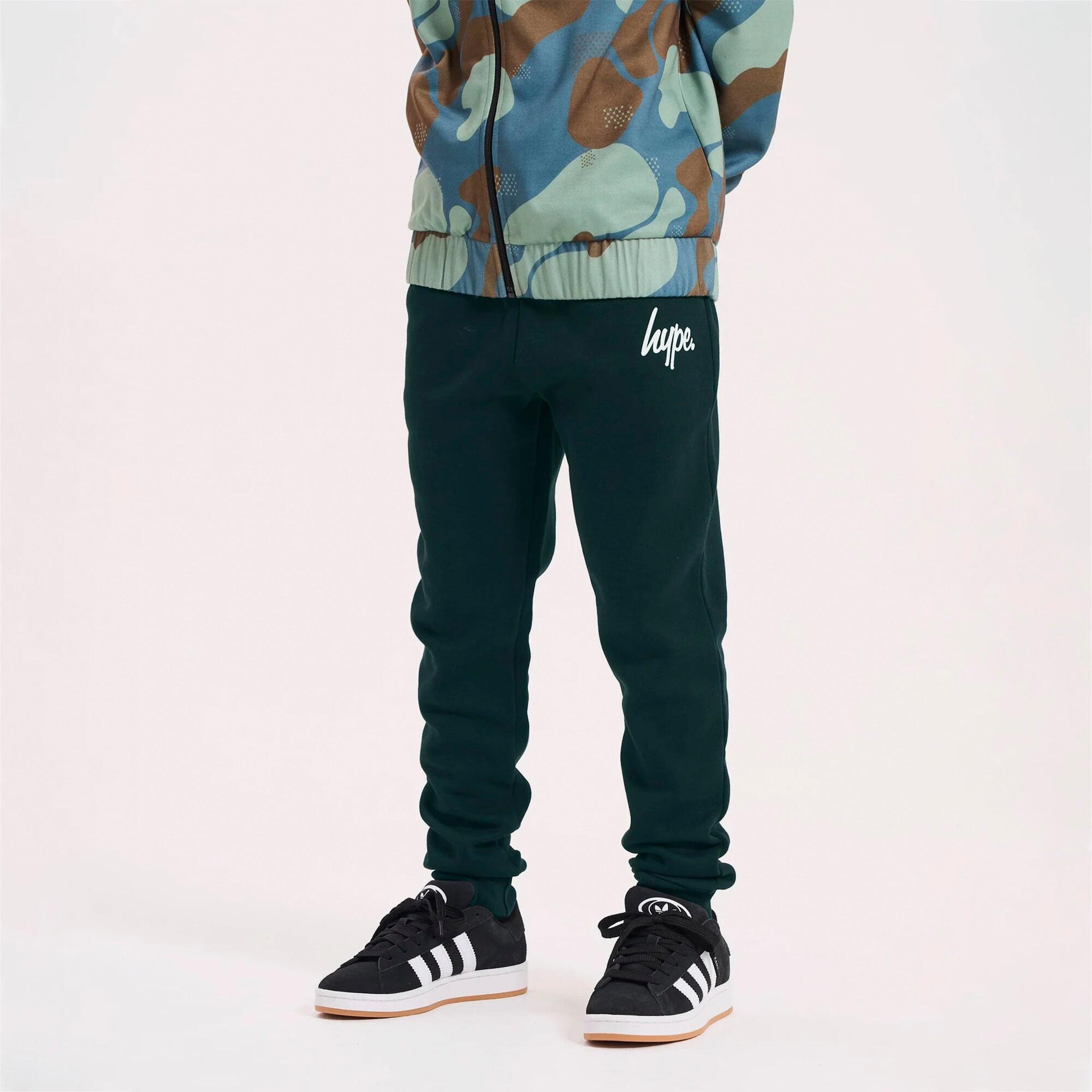HYPE - Joggers ragazzi verde petrolio tuta casual morbidi polsino lounge 3/5