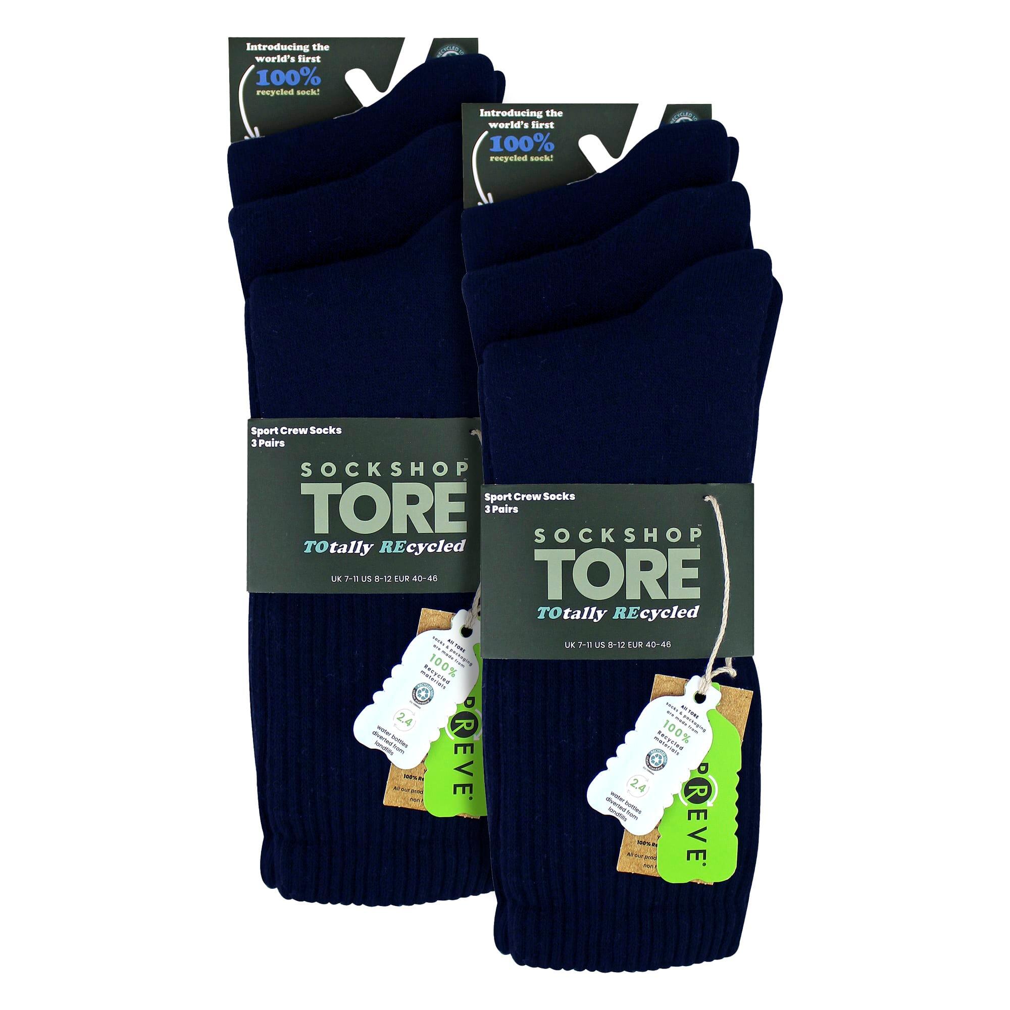 6 Pack Mens Plain Crew Sport Socks - Soft Cotton Everyday Athletic Socks 2/5