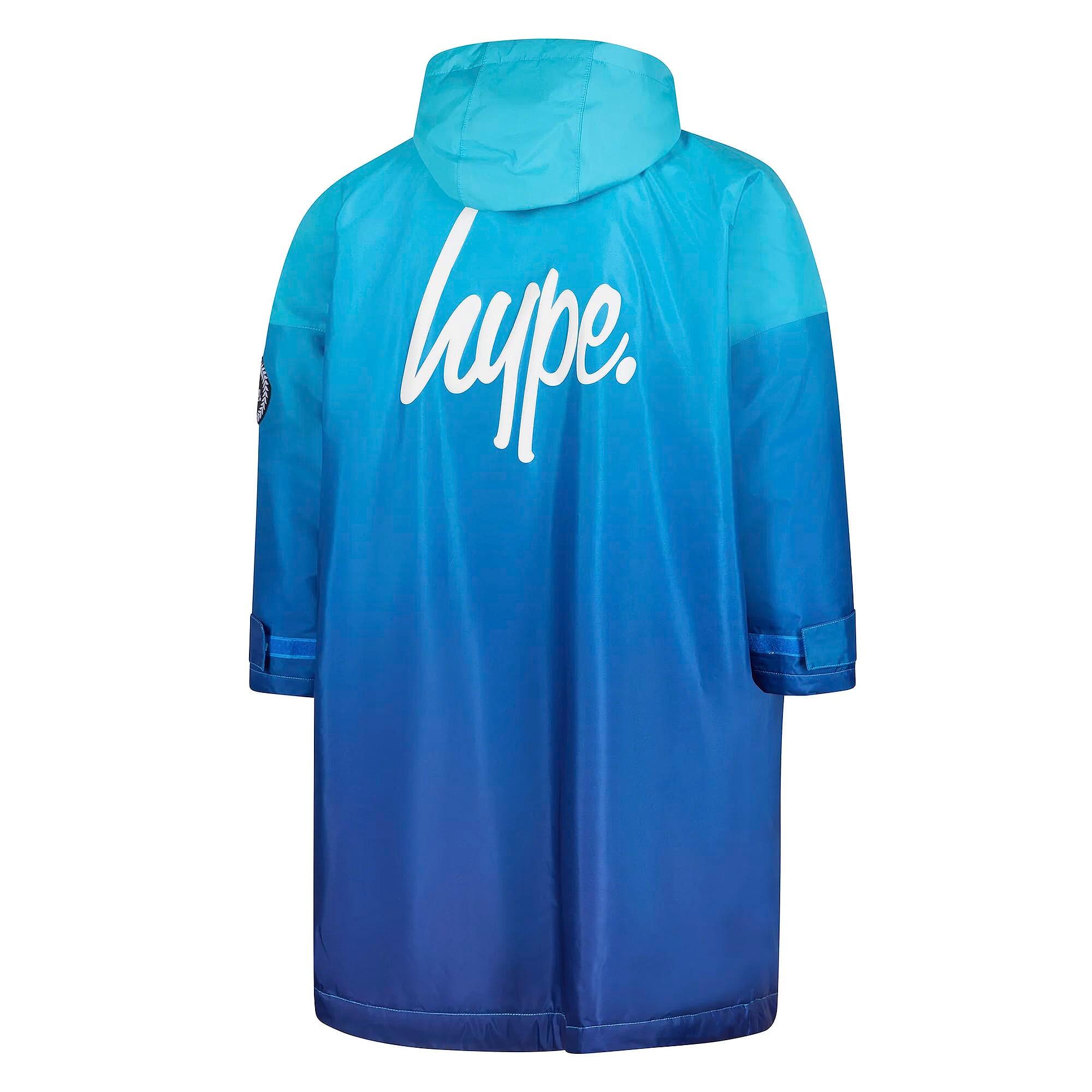 HYPE - Jungen Wechselmantel Blau Fade Warm Badeponcho Outdoor Jacke 2/7