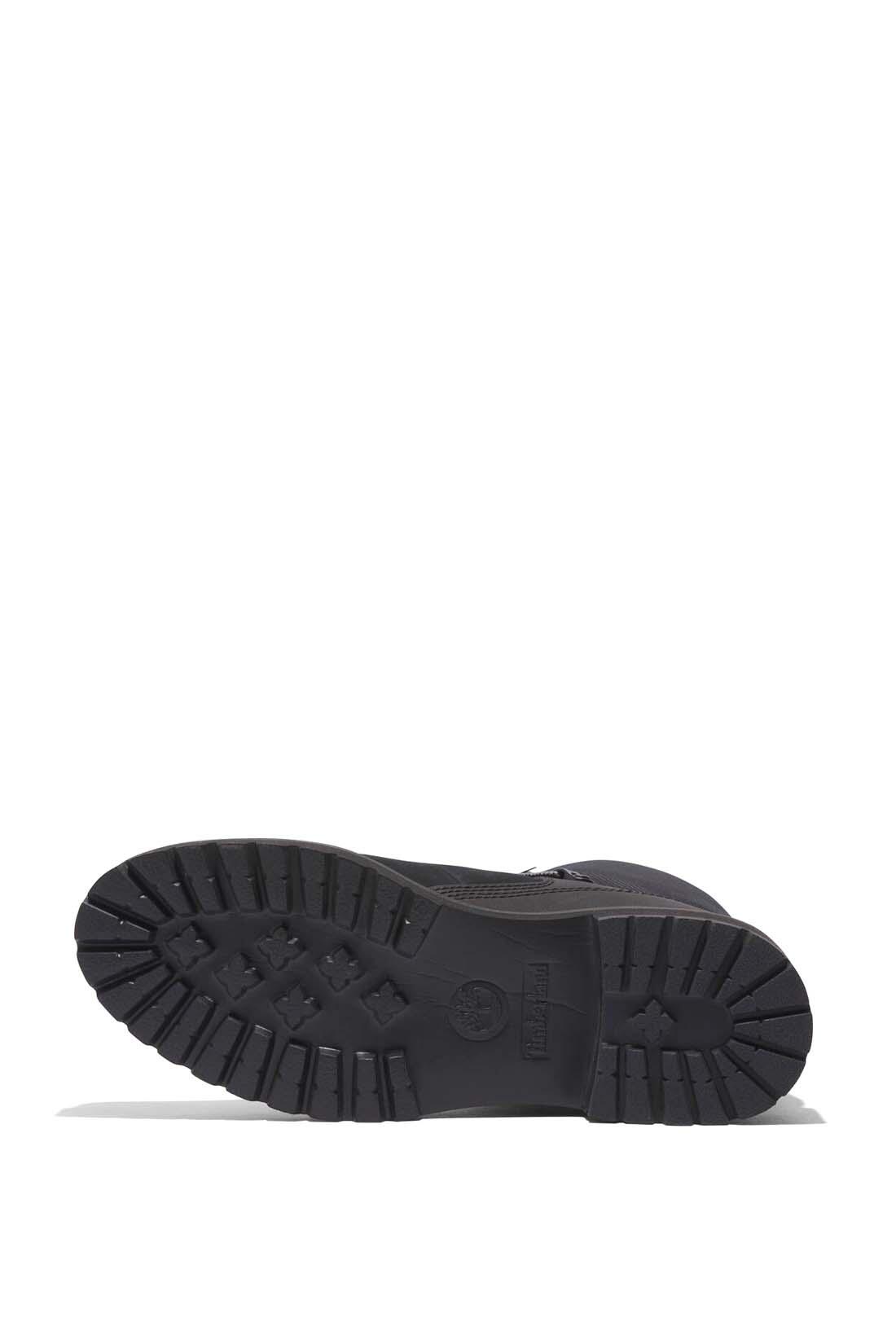 Botte femme - cuir velours, lacets - Carnaby Cool - noir 5/5