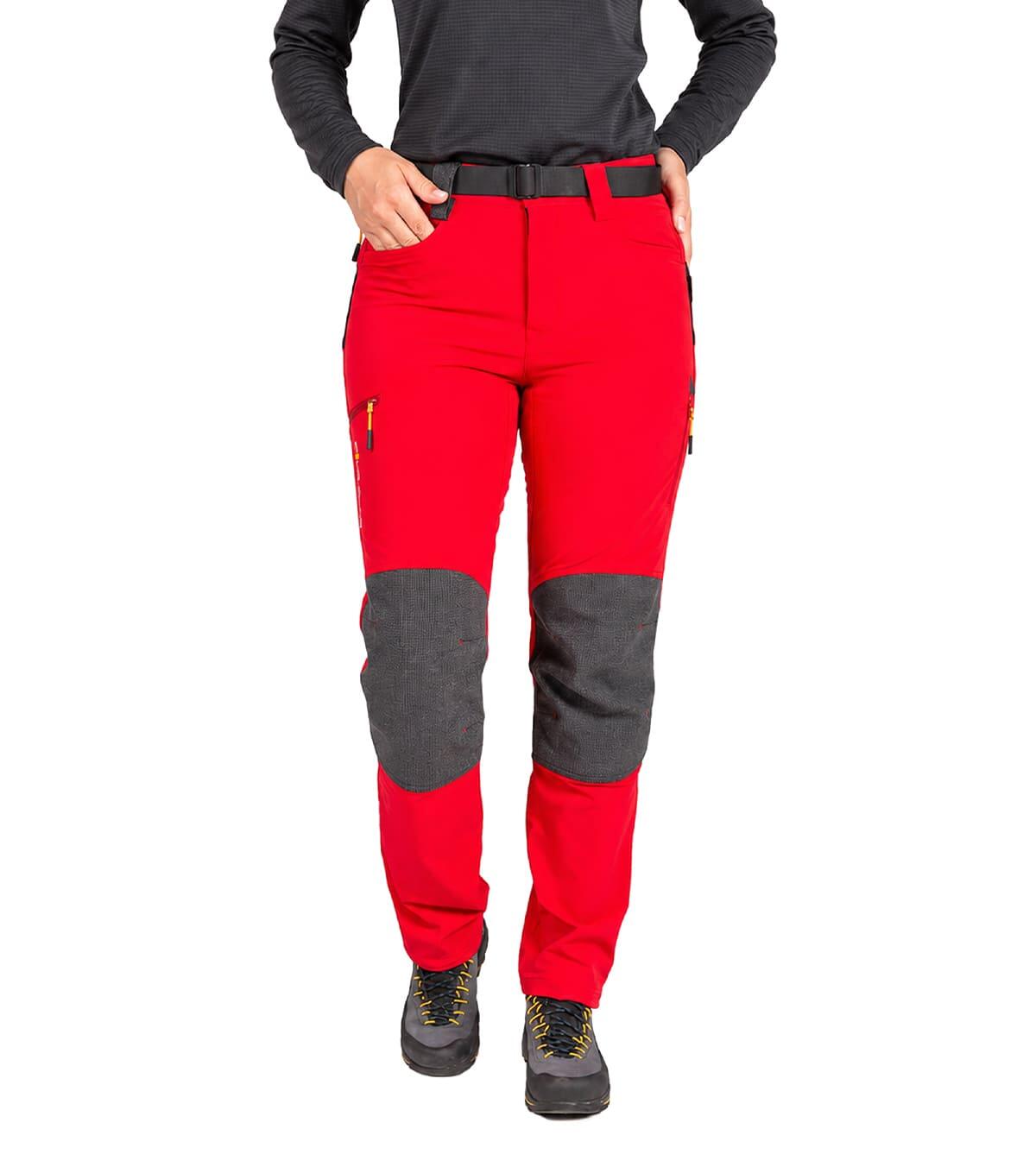 Calças Térmicas Comicci Alpinismo Unissex Repelentes À Água Vermelho 5/6