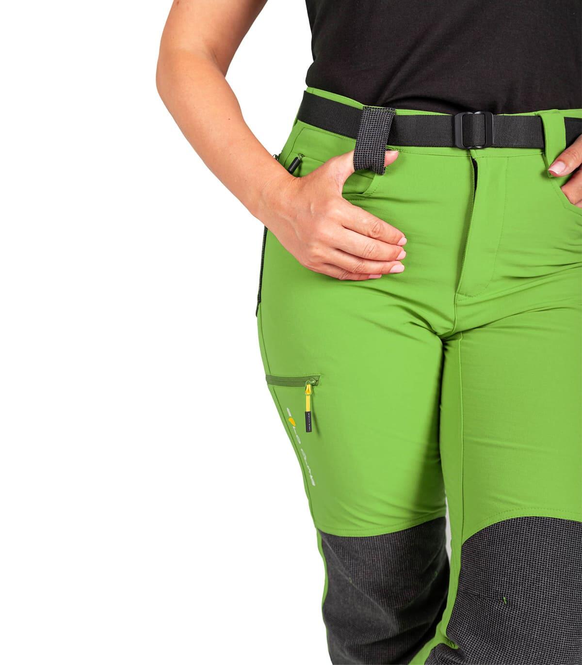 Pantalón de Montaña Ligero para Trekking y Escalada Lavaredo Unisex Verde 5/5